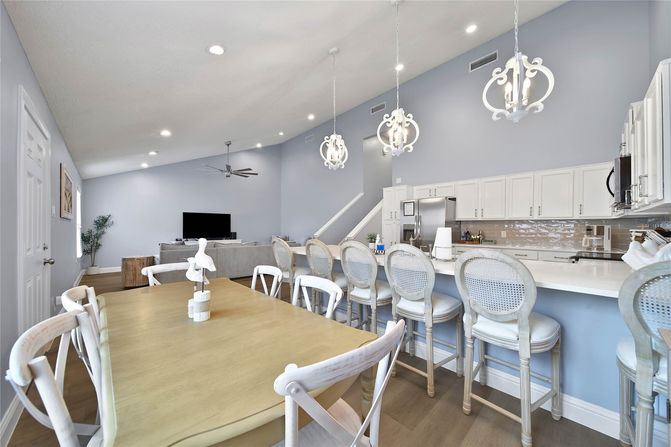 Open concept living area.