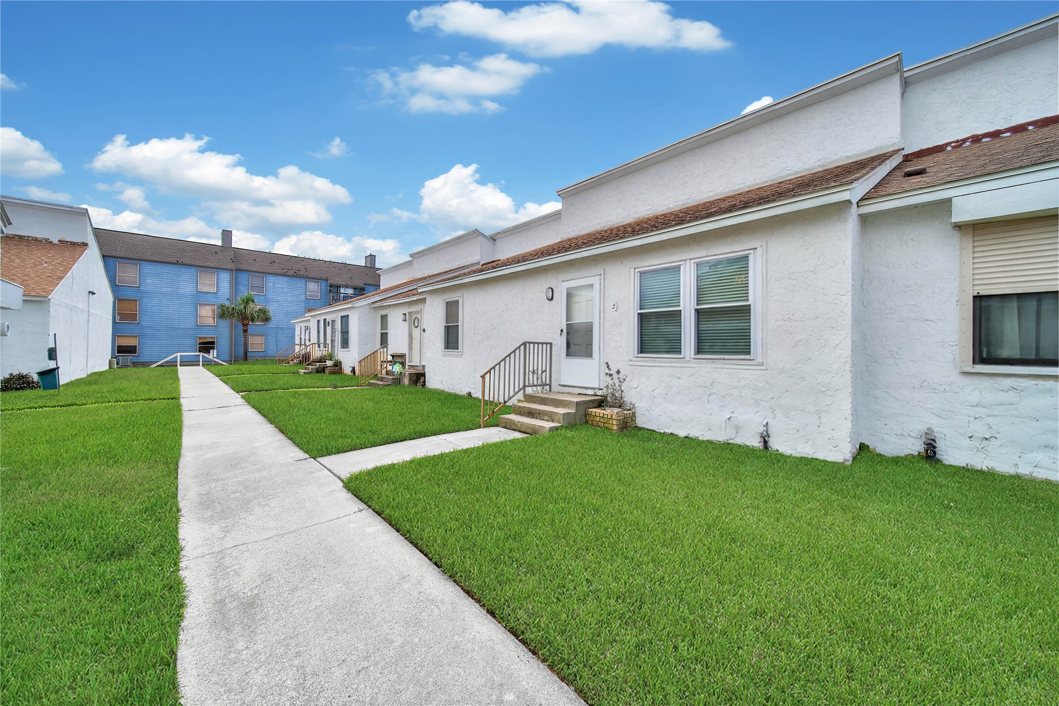 Courtyard area at front of unit.