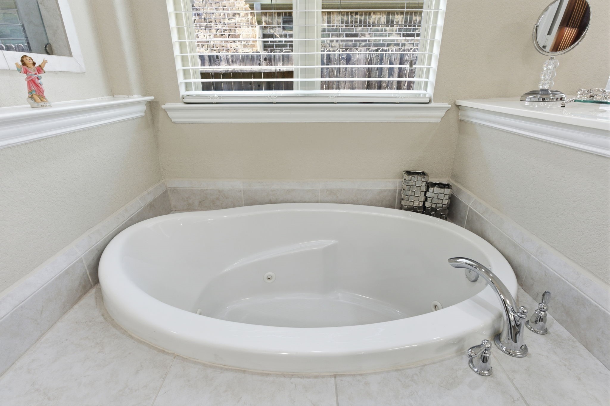 Jetted soaker tub will do wonders after a long day at the office. Perfect for relaxation!