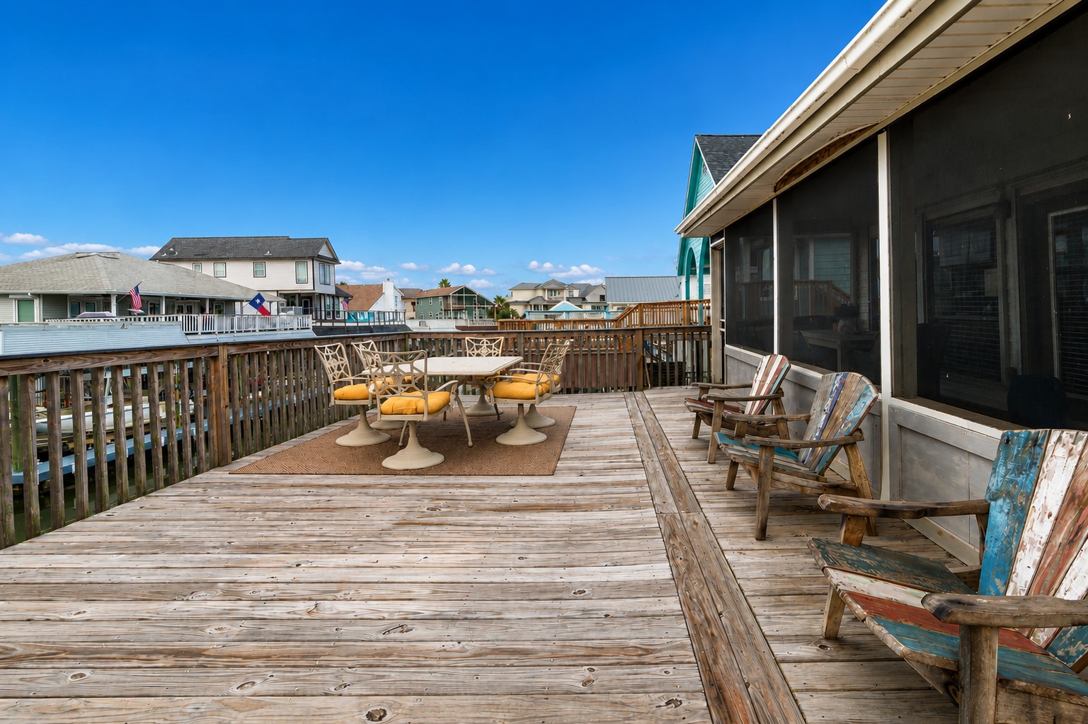 Imagine the endless opportunities for this fabulous deck with beautiful canal views. Imagine the endless opportunities for this fabulous deck with beautiful canal views.