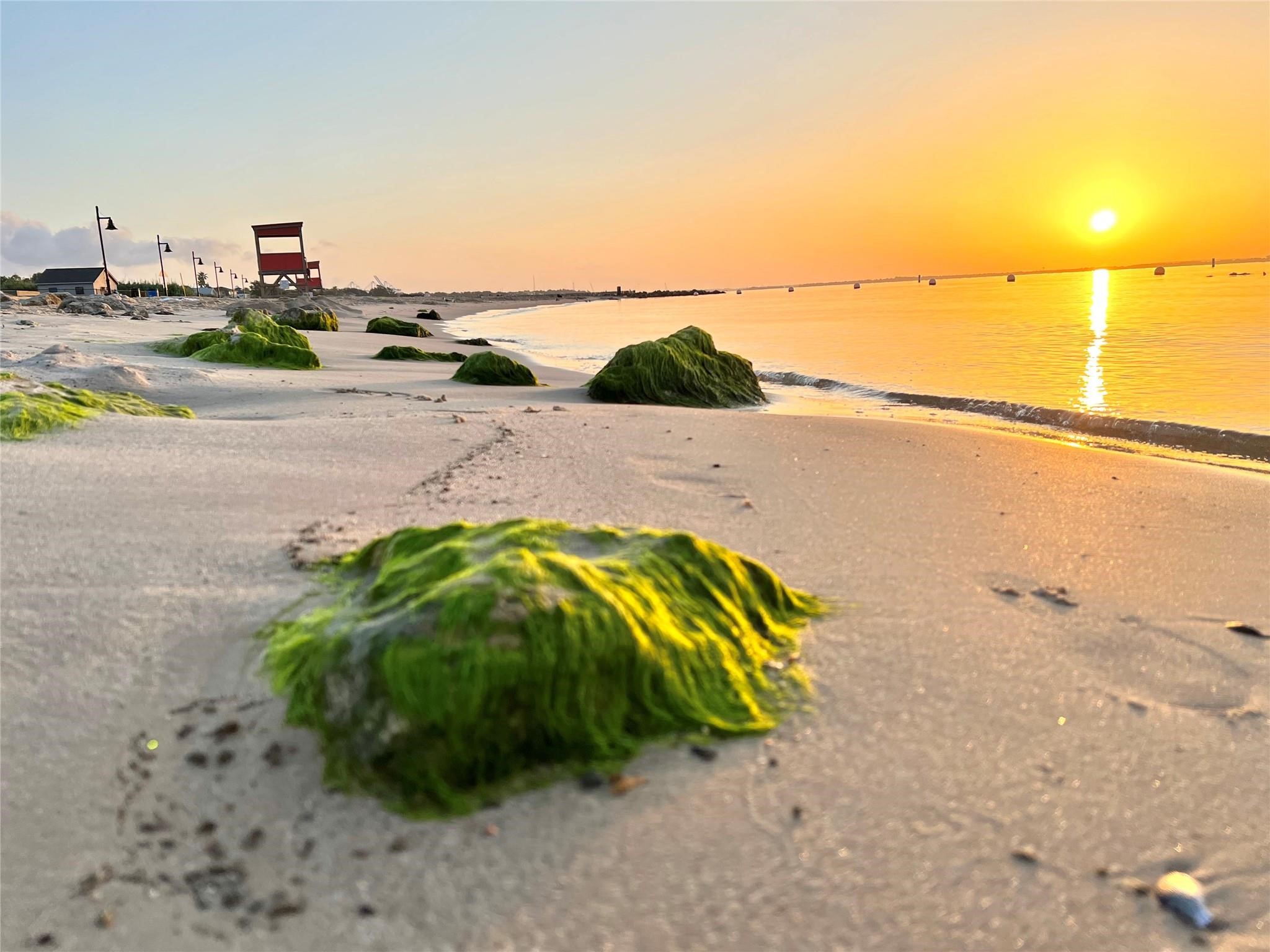 Stunning peaceful sunrise on the beach Stunning peaceful sunrise on the beach
