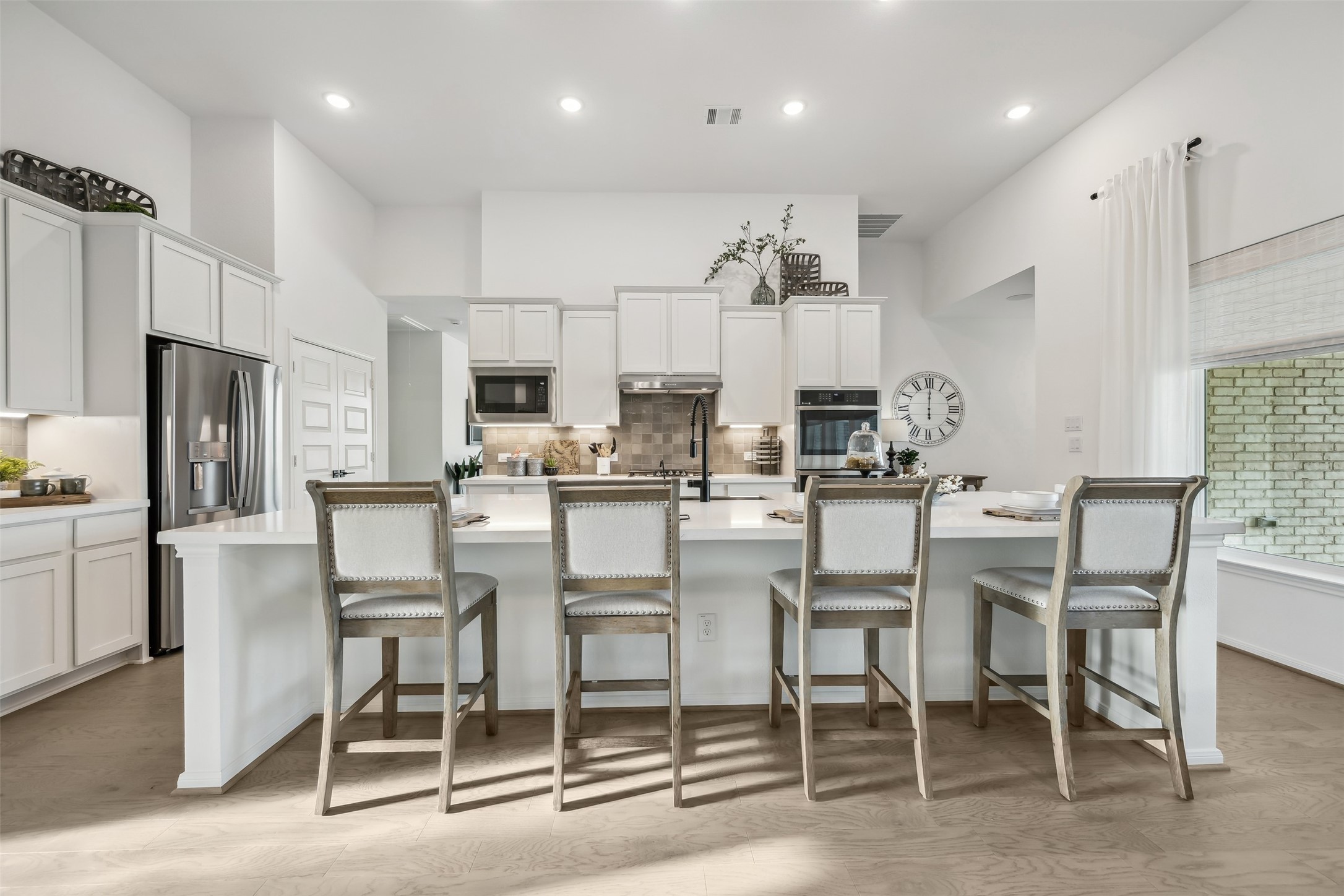 Gourmet kitchen with large island Gourmet kitchen with large island
