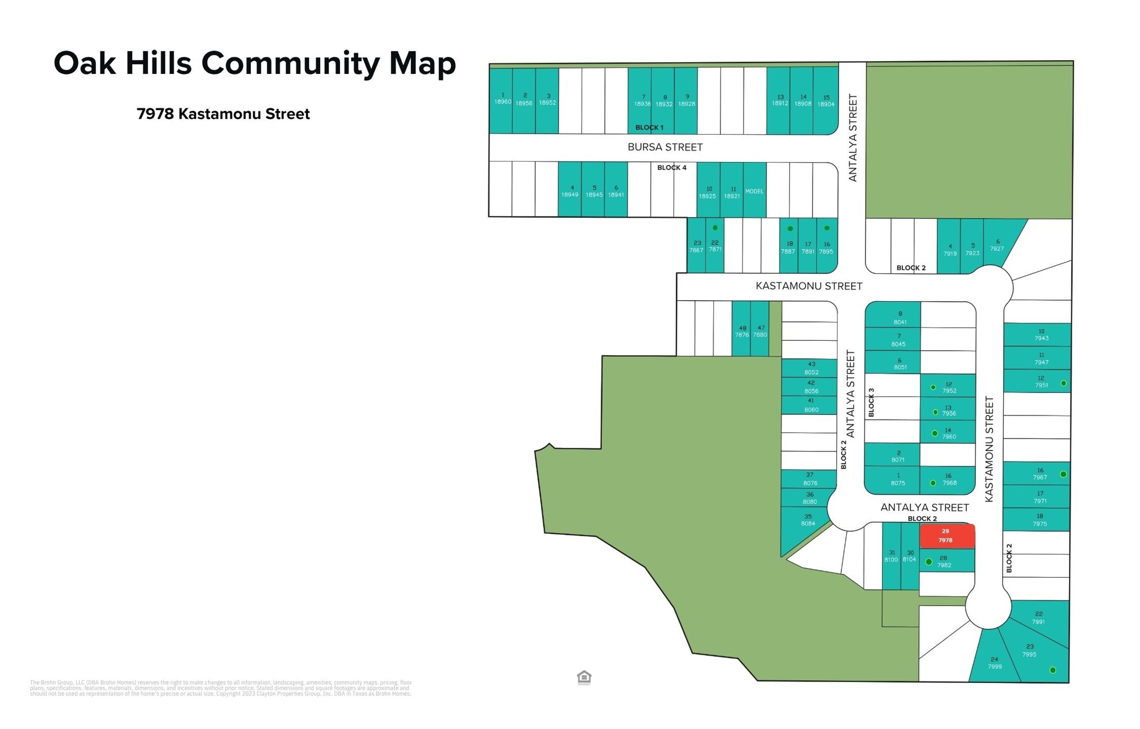 Great Corner homesite off of a cul de sac!