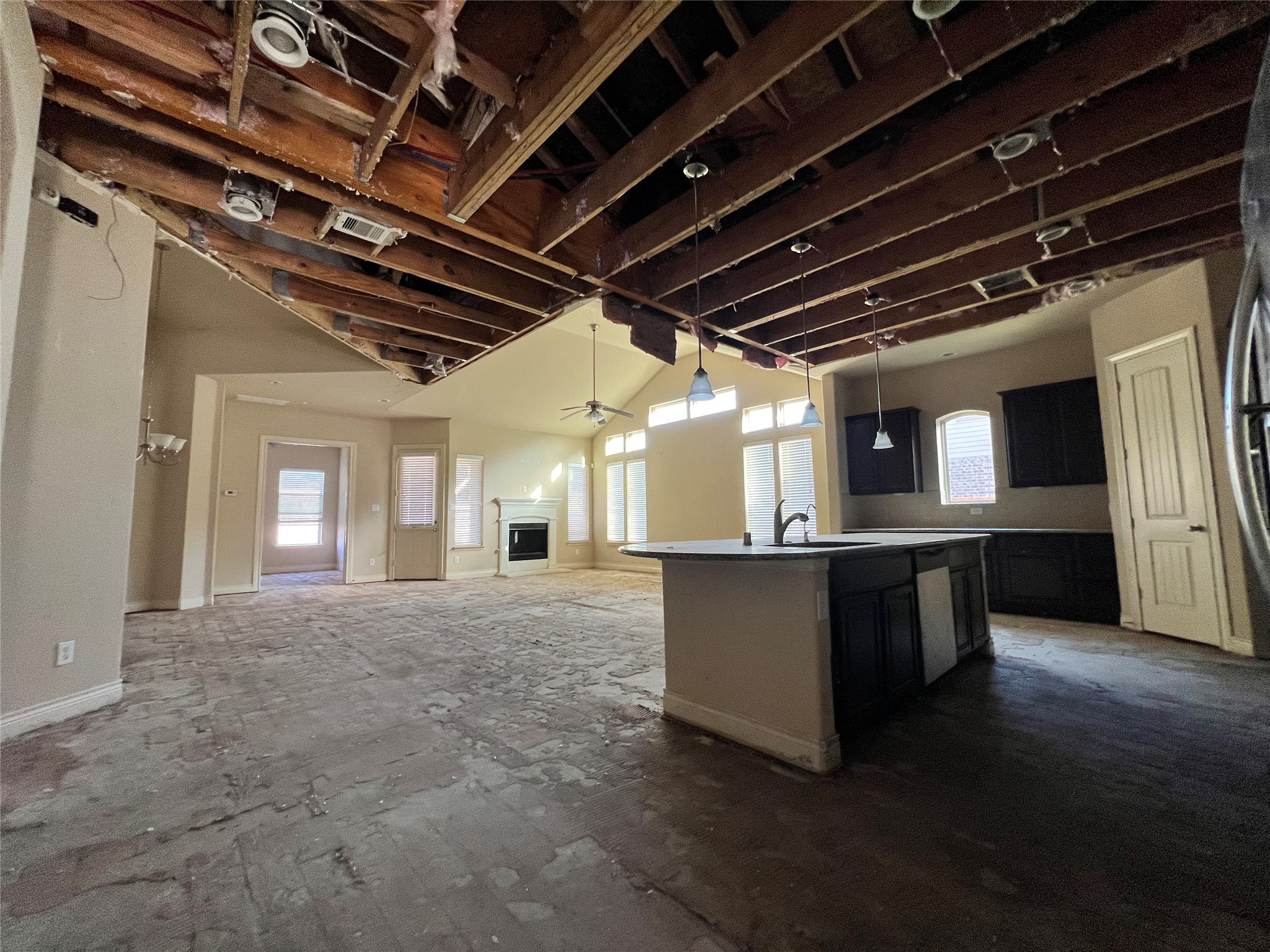 Kitchen family living area
