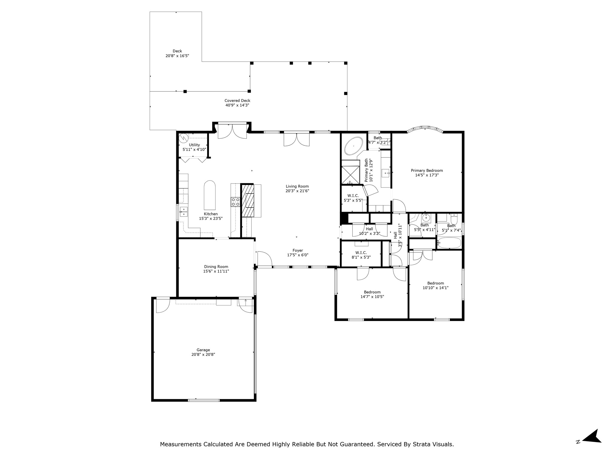 Floor plan 3 bedroom 2 bath home 2 car garage