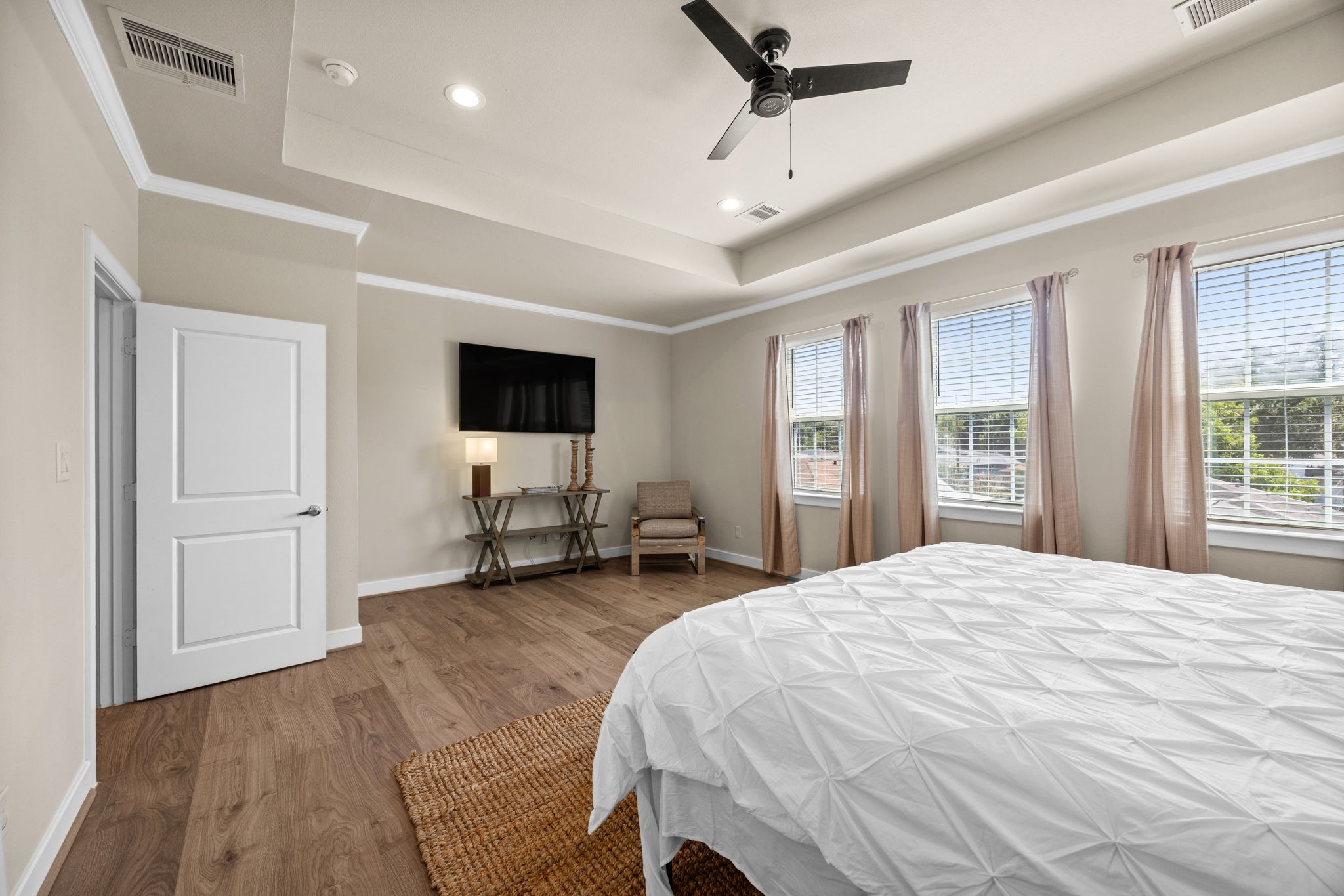 Primary bedroom, alternate view.