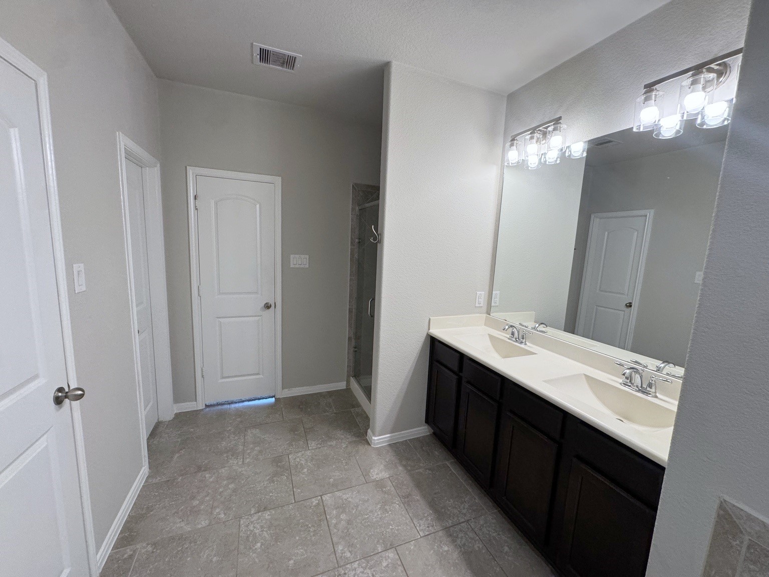 His and hers double sinks