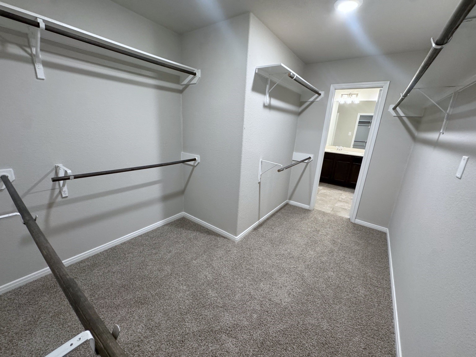 Oversized walk in closet