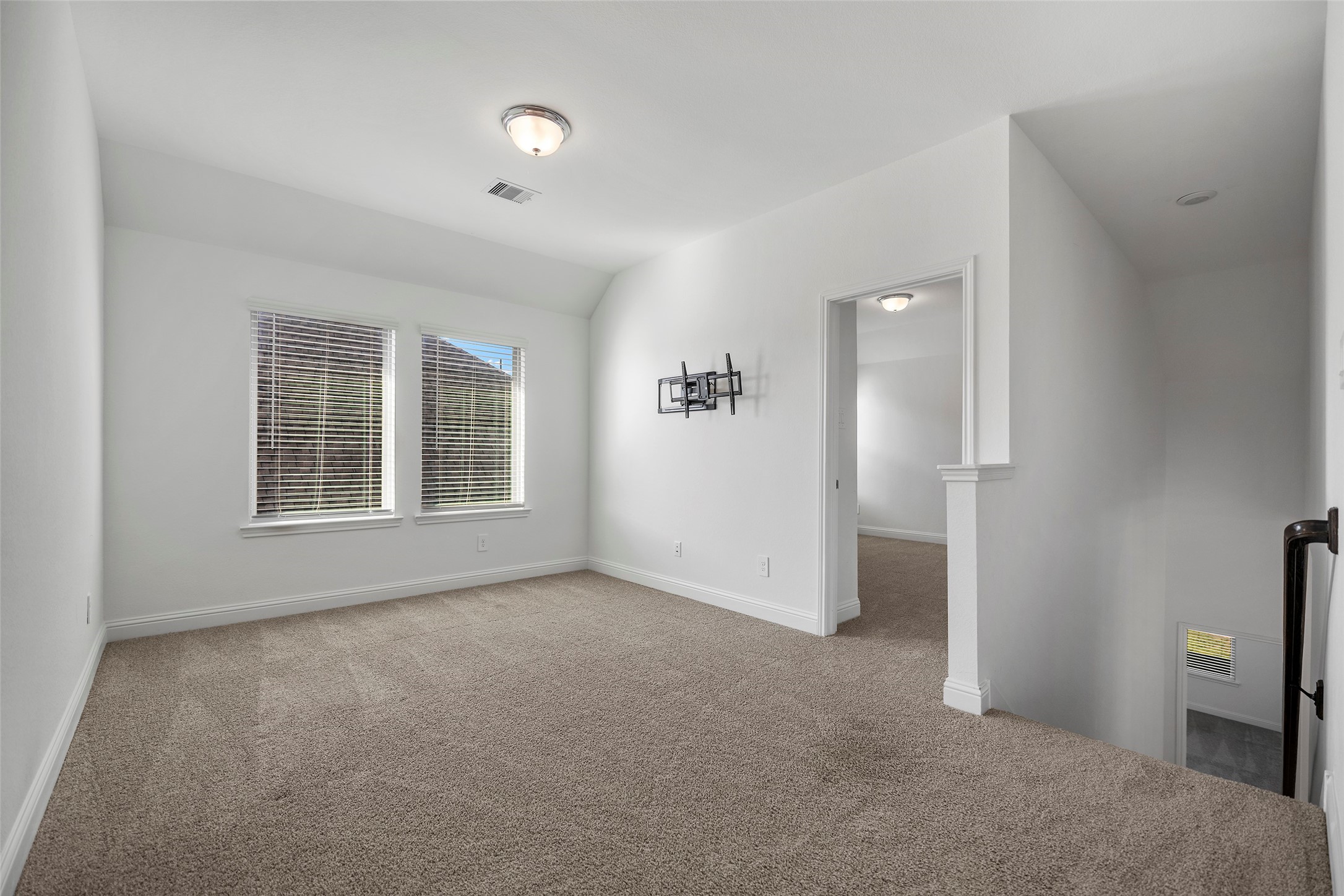 The Game Room or Loft Area has two areas.  One would make a perfect hang out or TV watching and the other could be a game area w/pool table, a study area, card table for poker night, or a craft area.  The possibilities are endless!