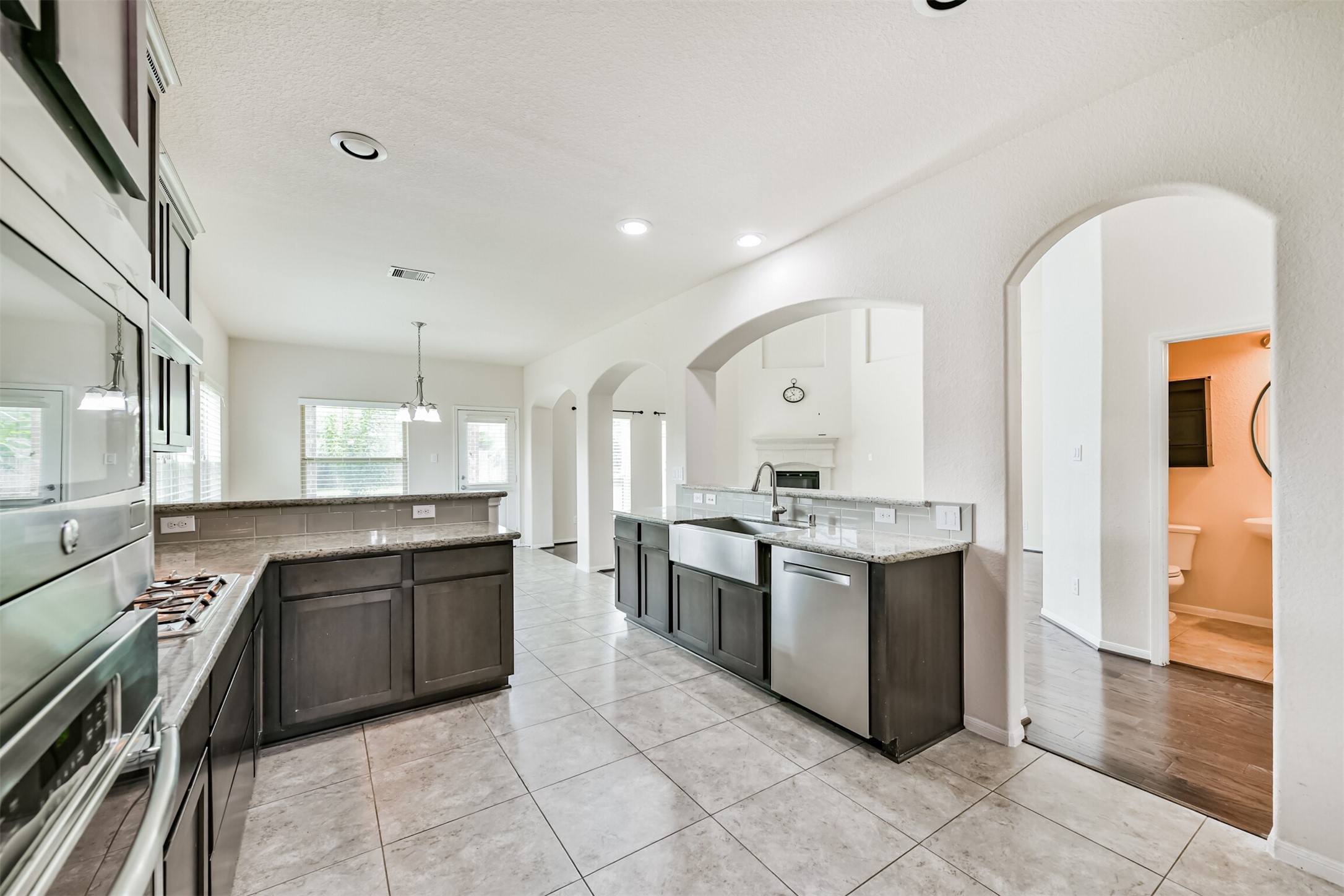 Spacious kitchen featuring modern appliances, elegant cabinetry, and a sleek open layoutideal for cooking and entertaining.