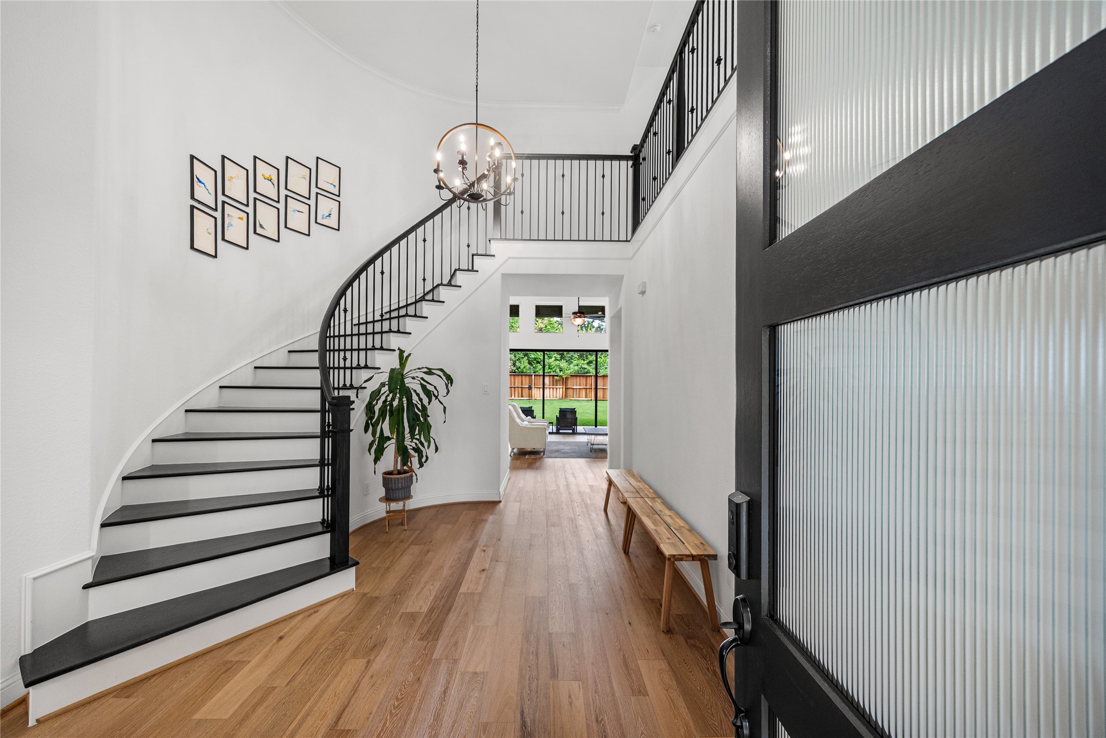Stunning entrance greets upon entering the home.