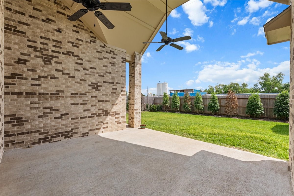 Covered patio