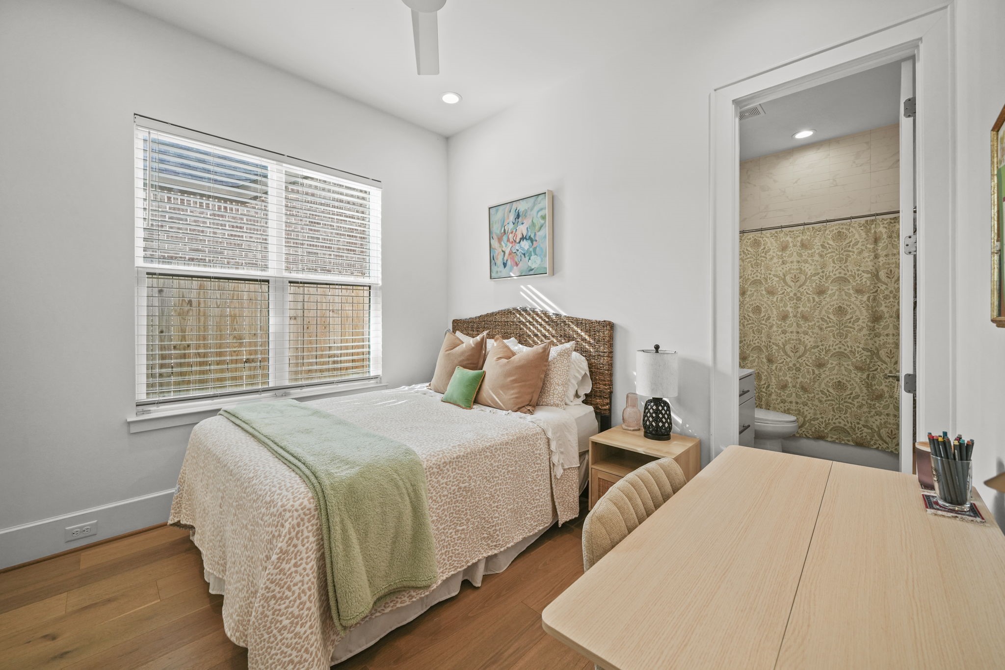 One of the secondary bedrooms with en suite full bathroom!