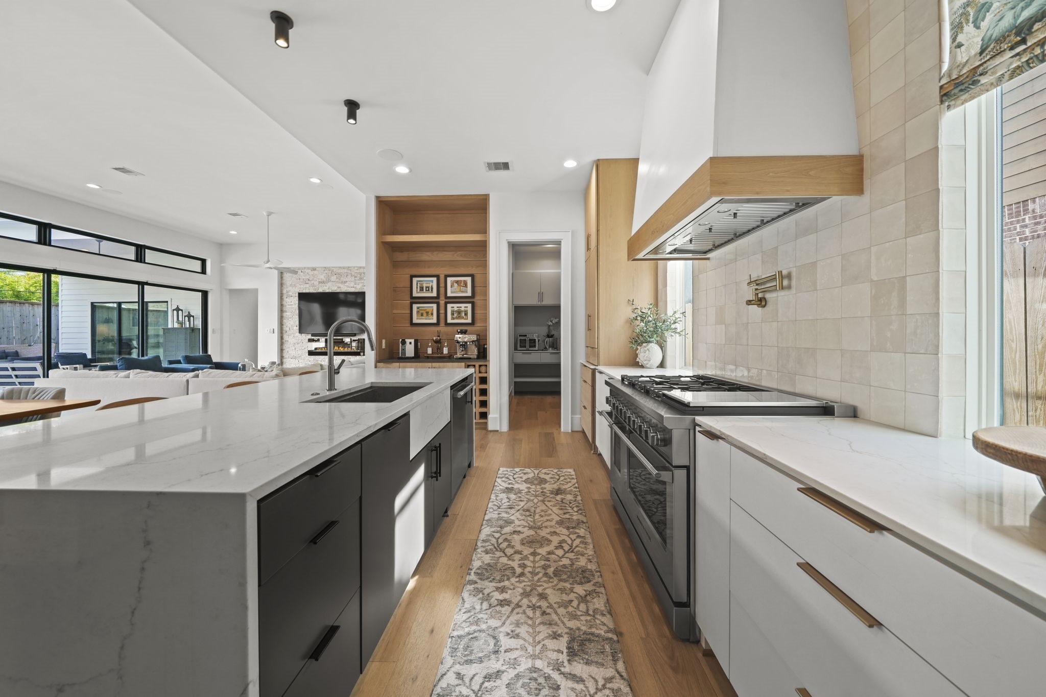 The use of different materials make this home so unique!