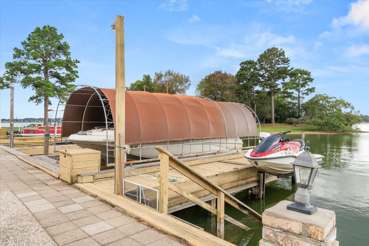 Private dock for fishing outside your back door