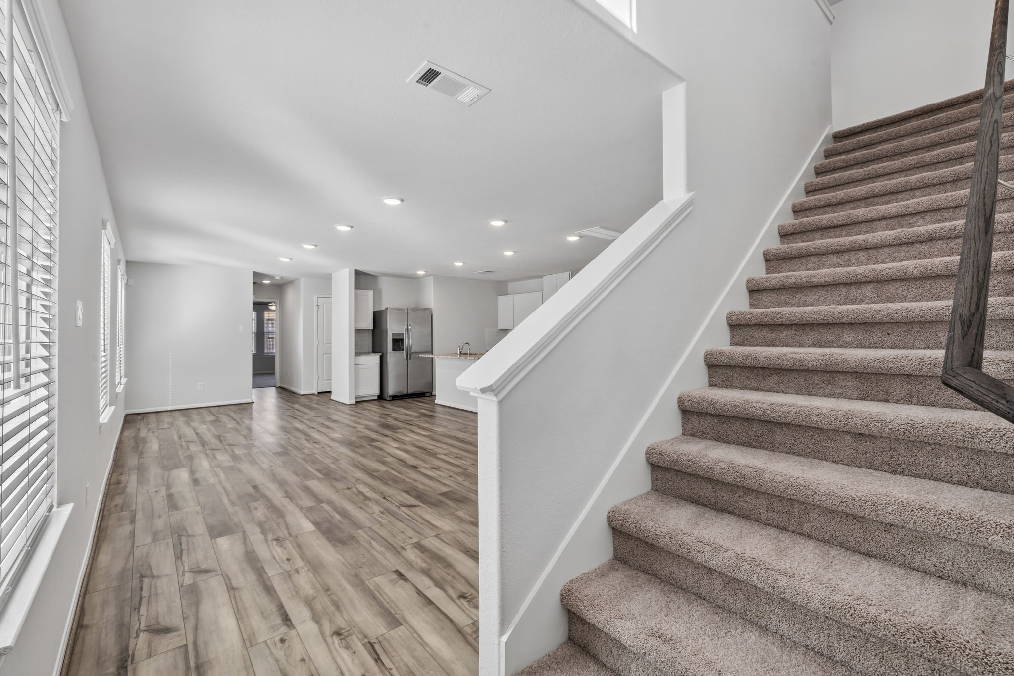 View from the entryway to the second level