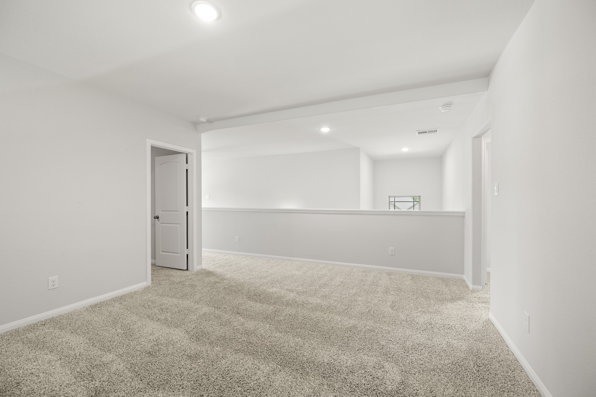 Another view of same flex room and through that doorway on the left is the media room.