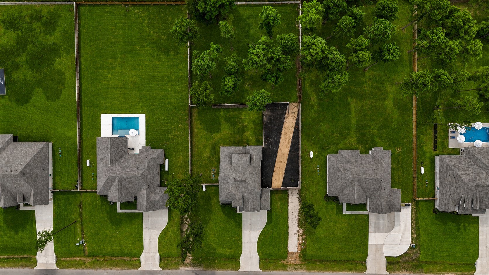 A pathway has already been added toward a future shop addition