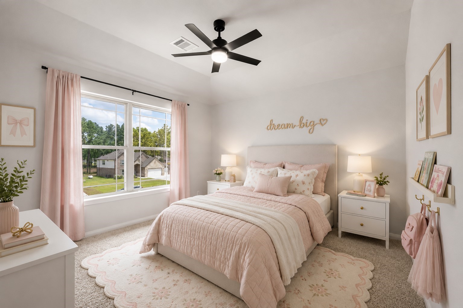 4th bedroom bathed in natural light, and located on the 2nd level *Virtually staged