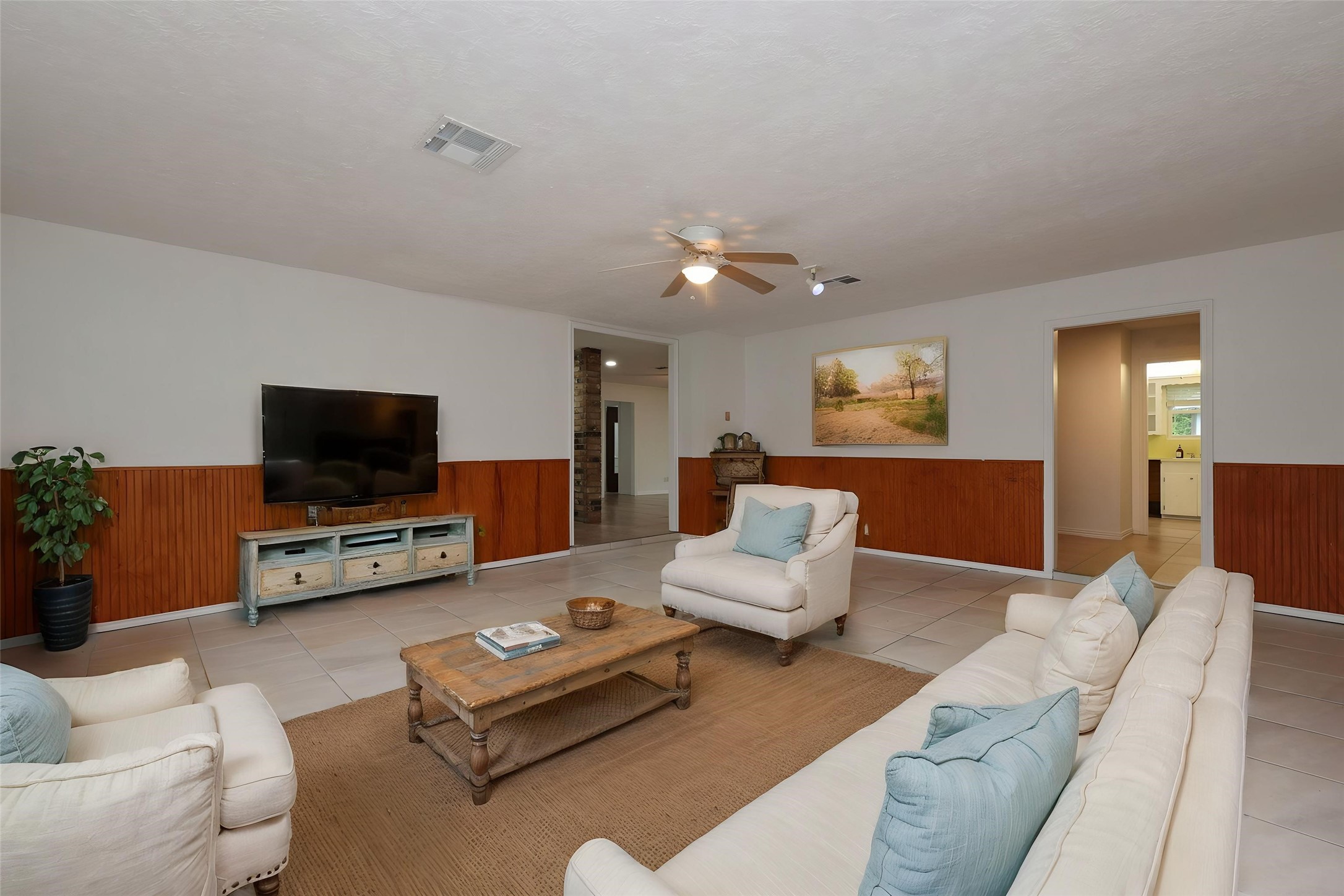 Virtually Staged-Family Room