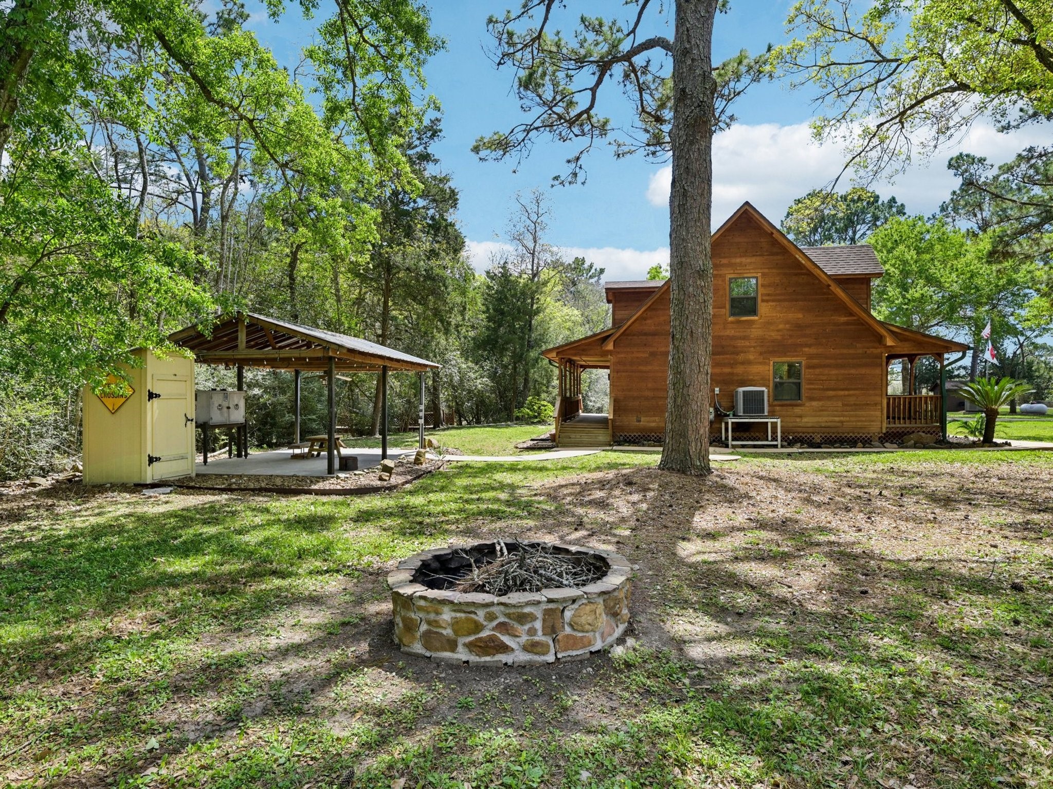 The fire pit is a great place to roast some marshmallows or just hang out with friends.