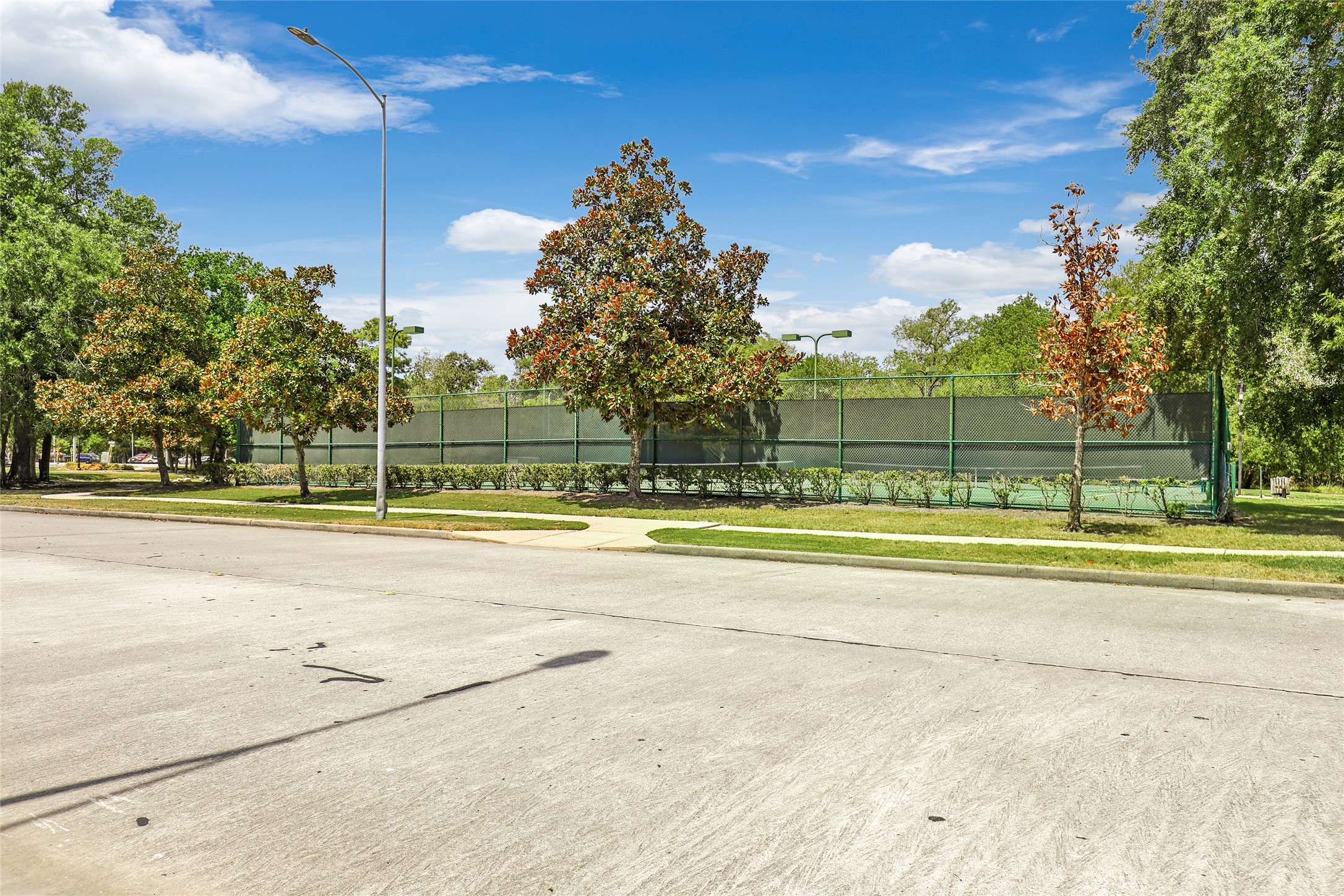 Community tennis courts for recreation and friendly competition