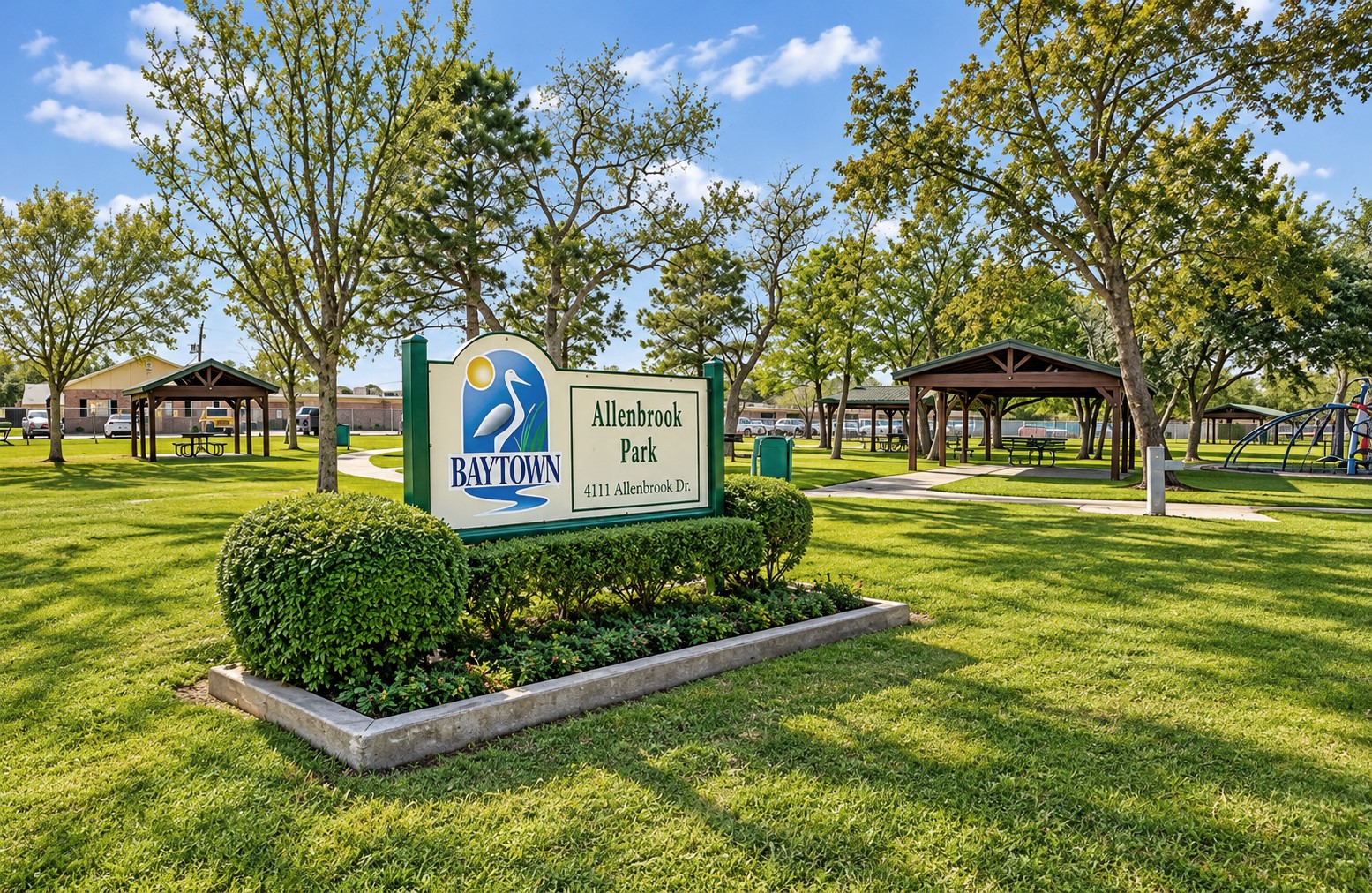 This park is just out of the neighborhood