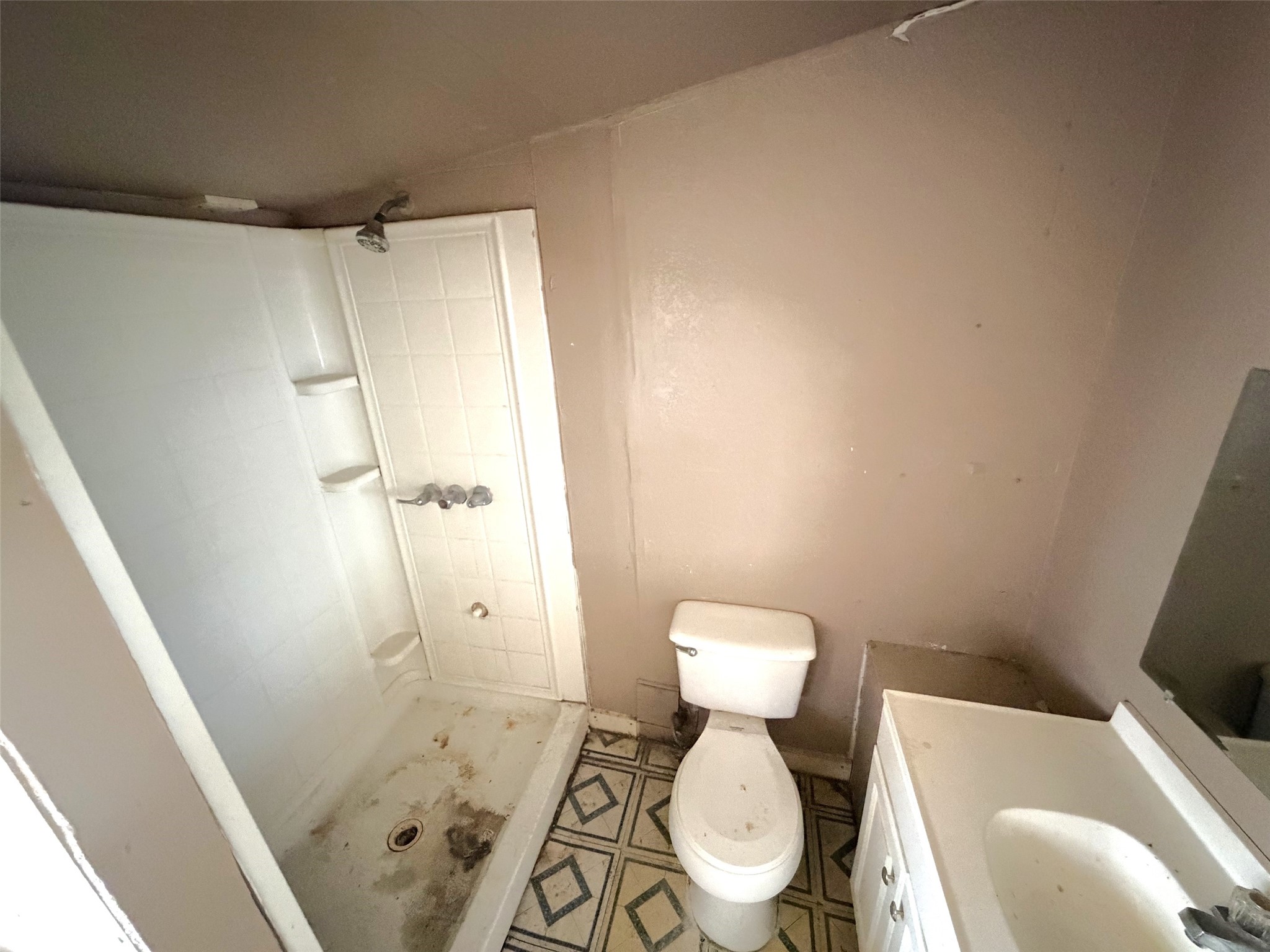 The bathroom.