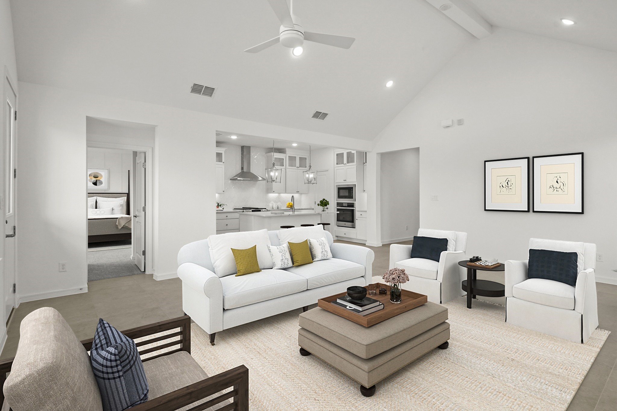 Open living area (*Photo not of actual home and used for illustration purposes only.)