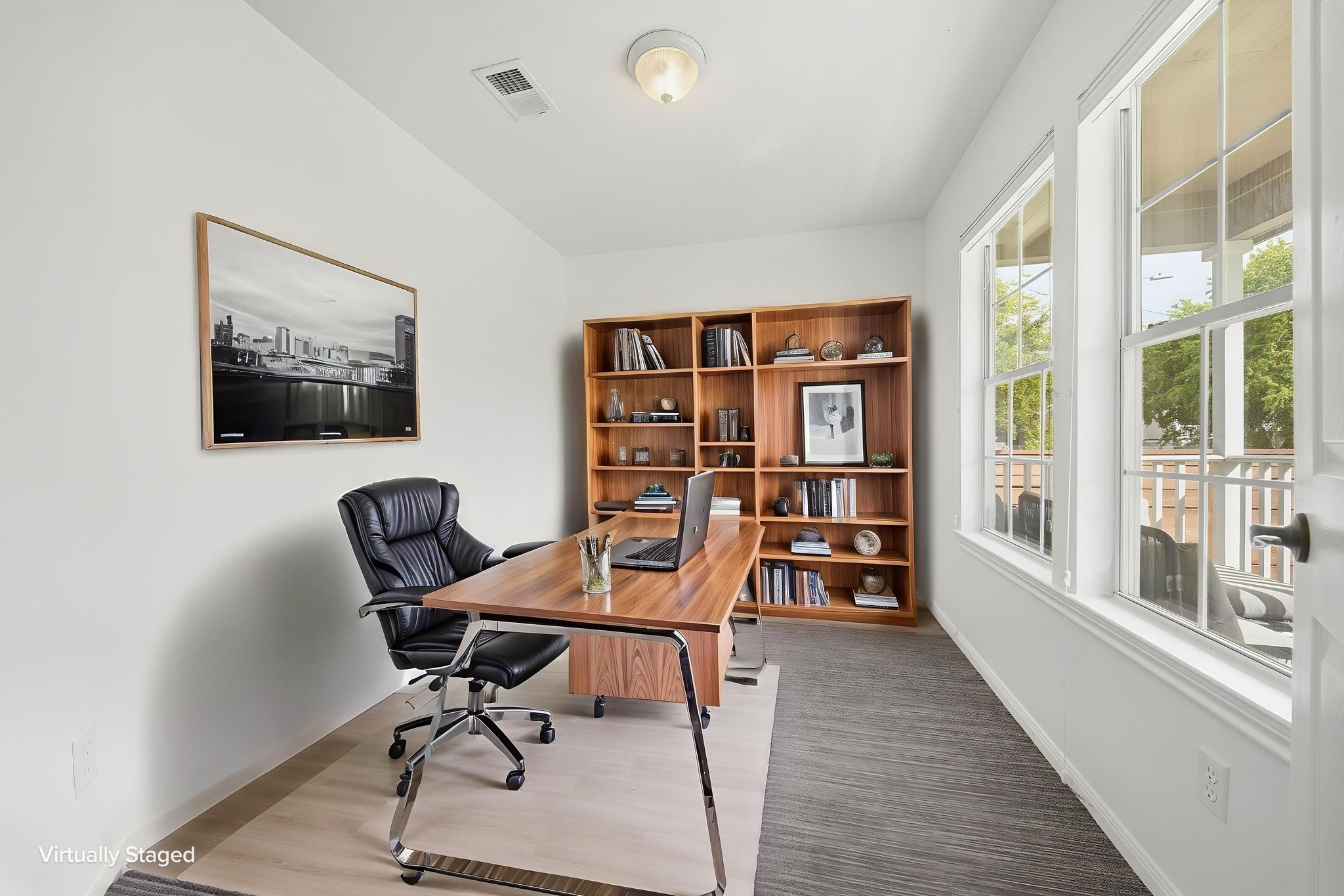 Home Office view (virtually staged)