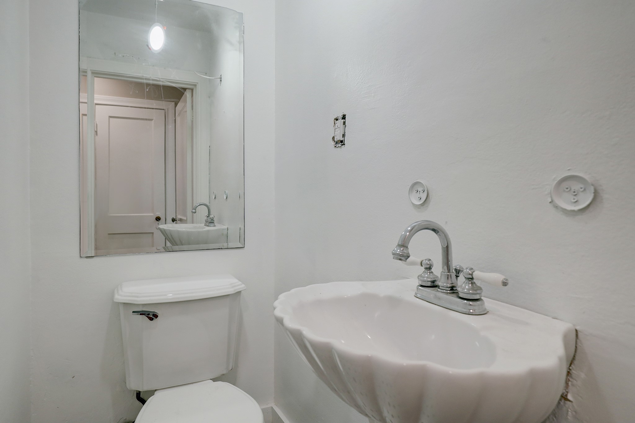 Convenient half bath downstairs