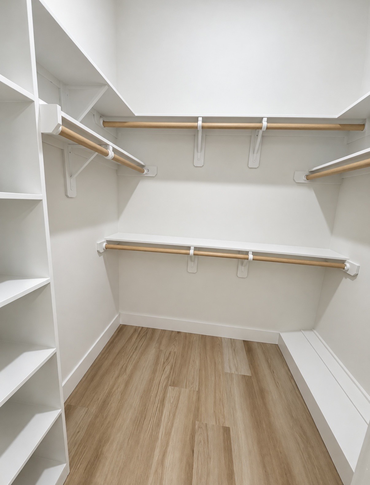 Secondary bedroom walk-in closet.