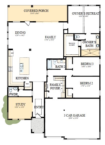 The success of a floor plan is the way you can move through itYoull be amazed at how well this home livesWe call it traffic patterns.