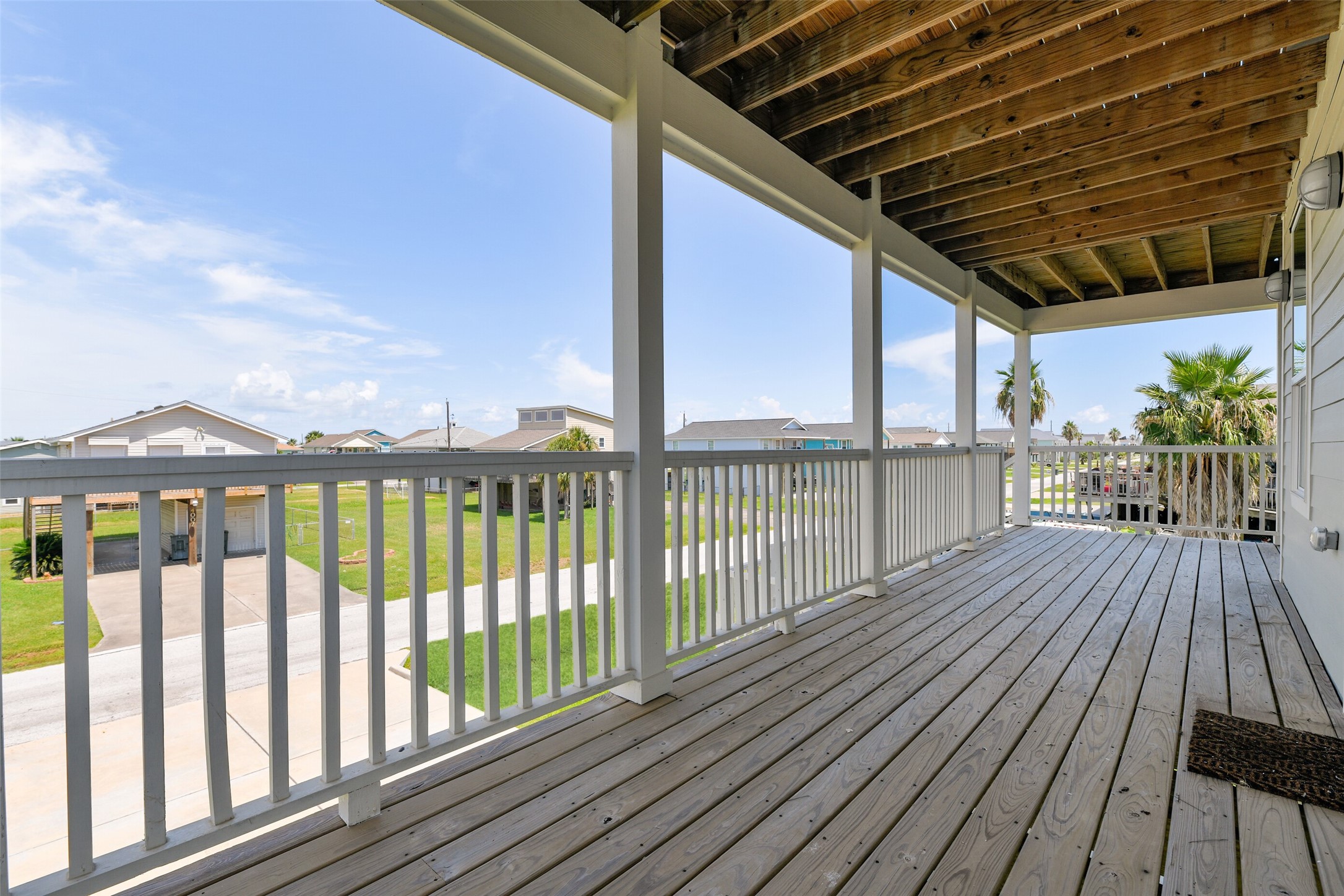Your East facing deck.