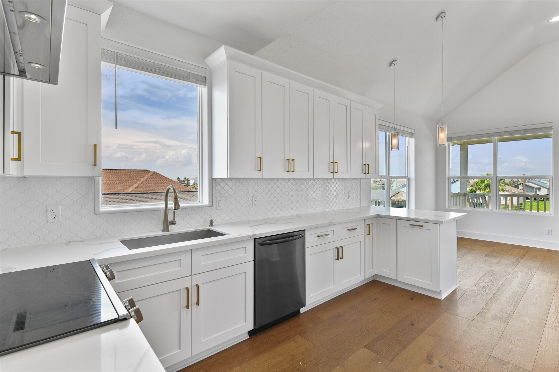 You have ample storage throughout the kitchen.