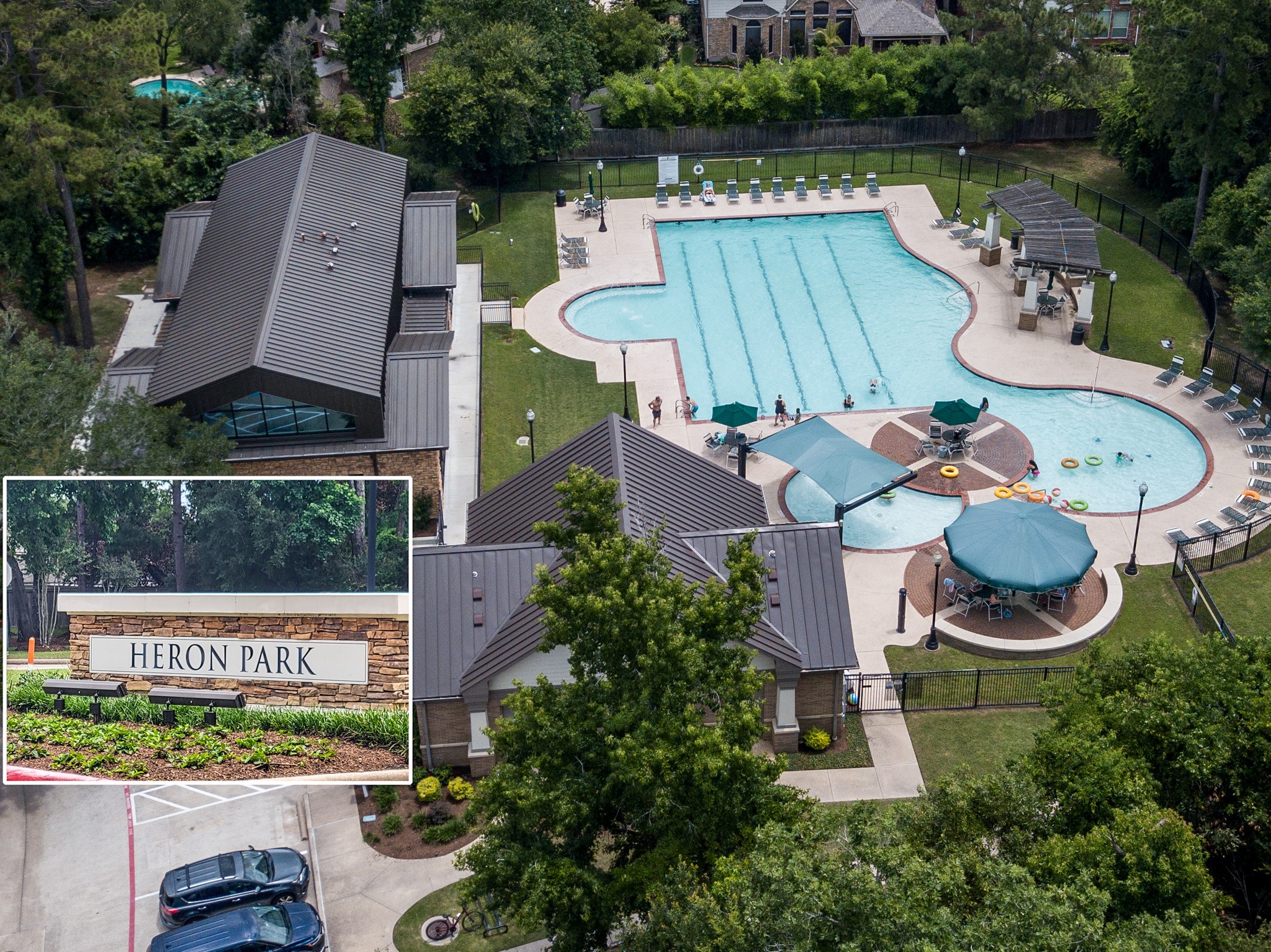 One of Spring Trails outstanding amenities-an inviting community swimming pool designed for fun, fitness and gathering with neighbors.