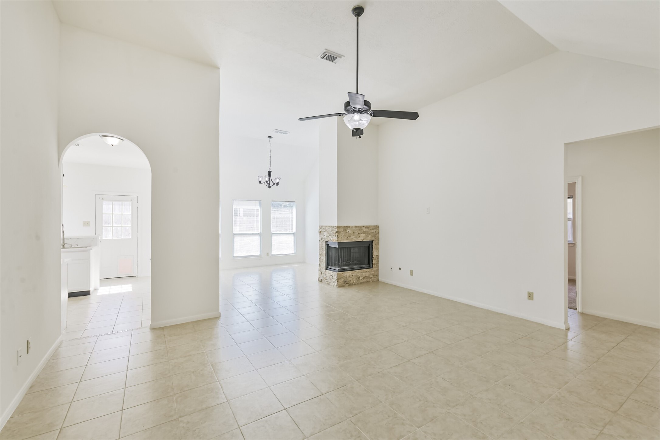 Open Concept Living Area