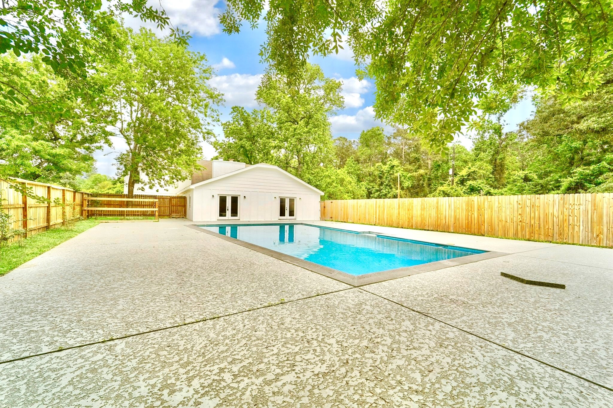 Huge Pool with New Decking and Pool Tile!