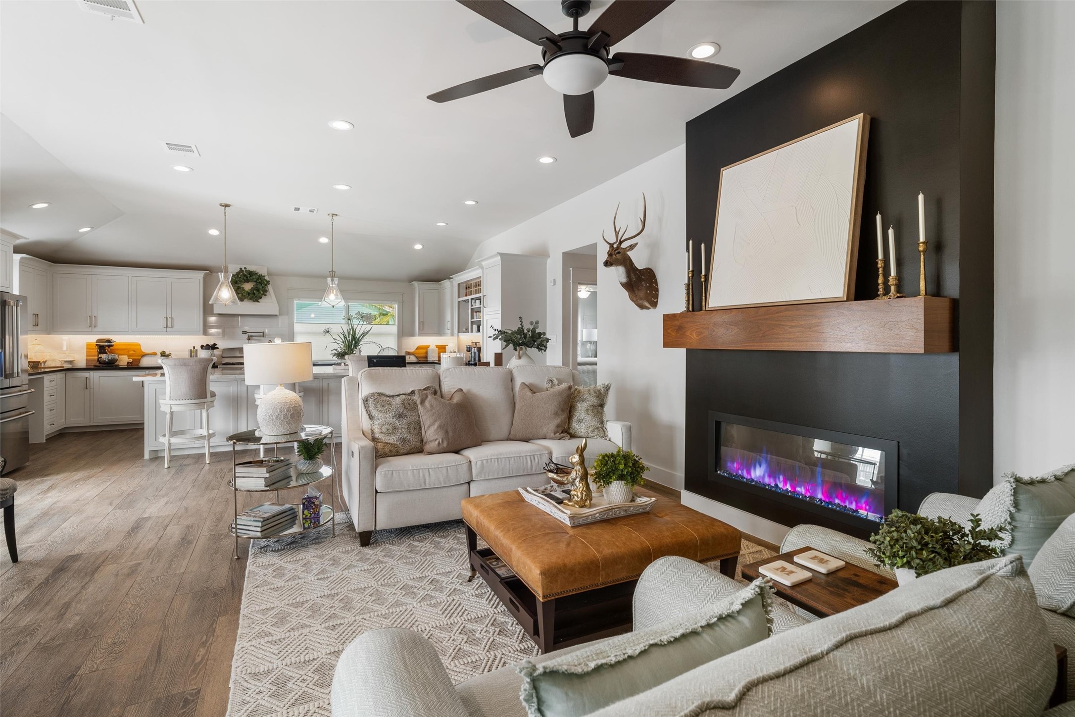 The home is very large upstairs with plenty of room for a large family, friends; yet, cozy enough for two