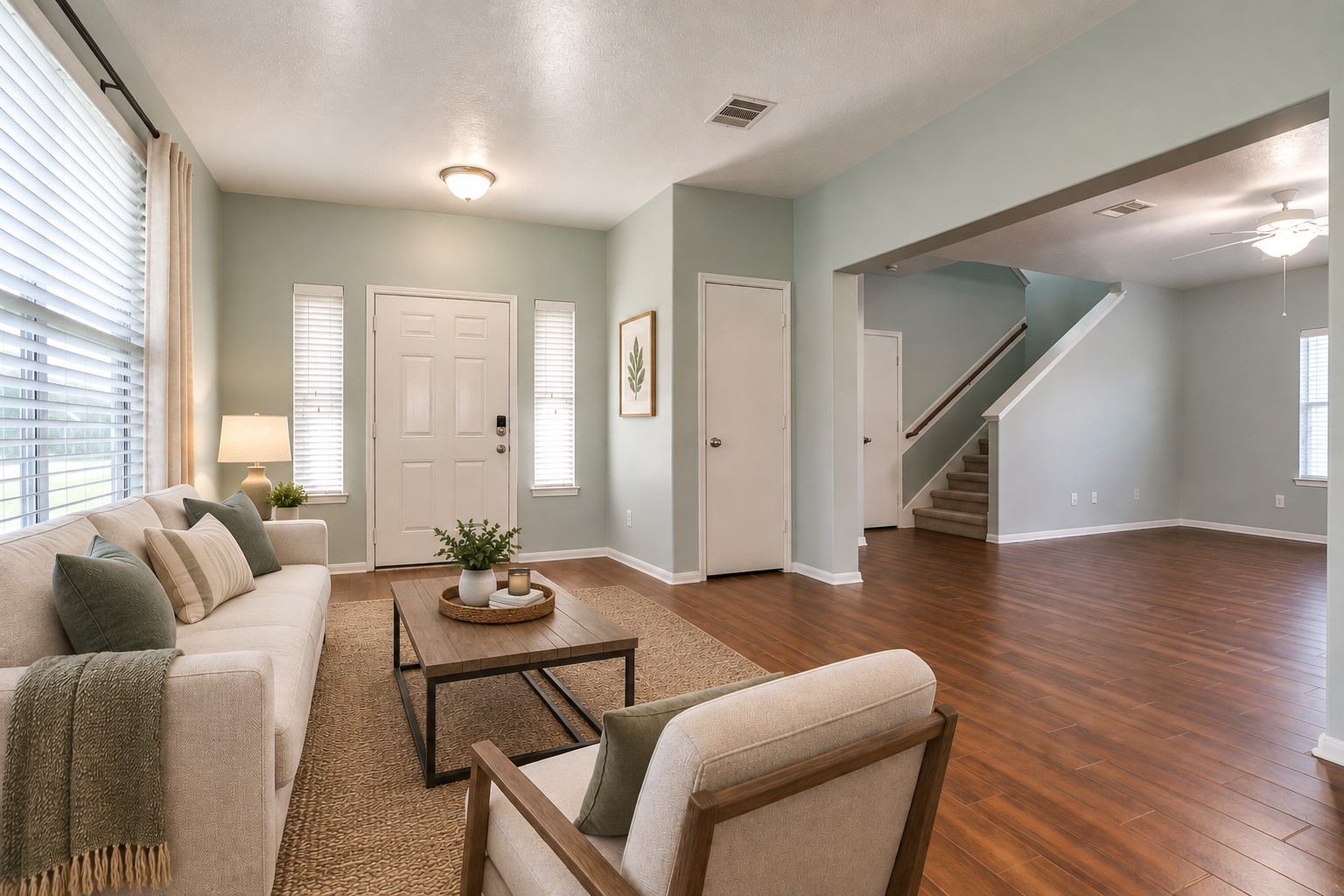 Virtually Staged Living Room