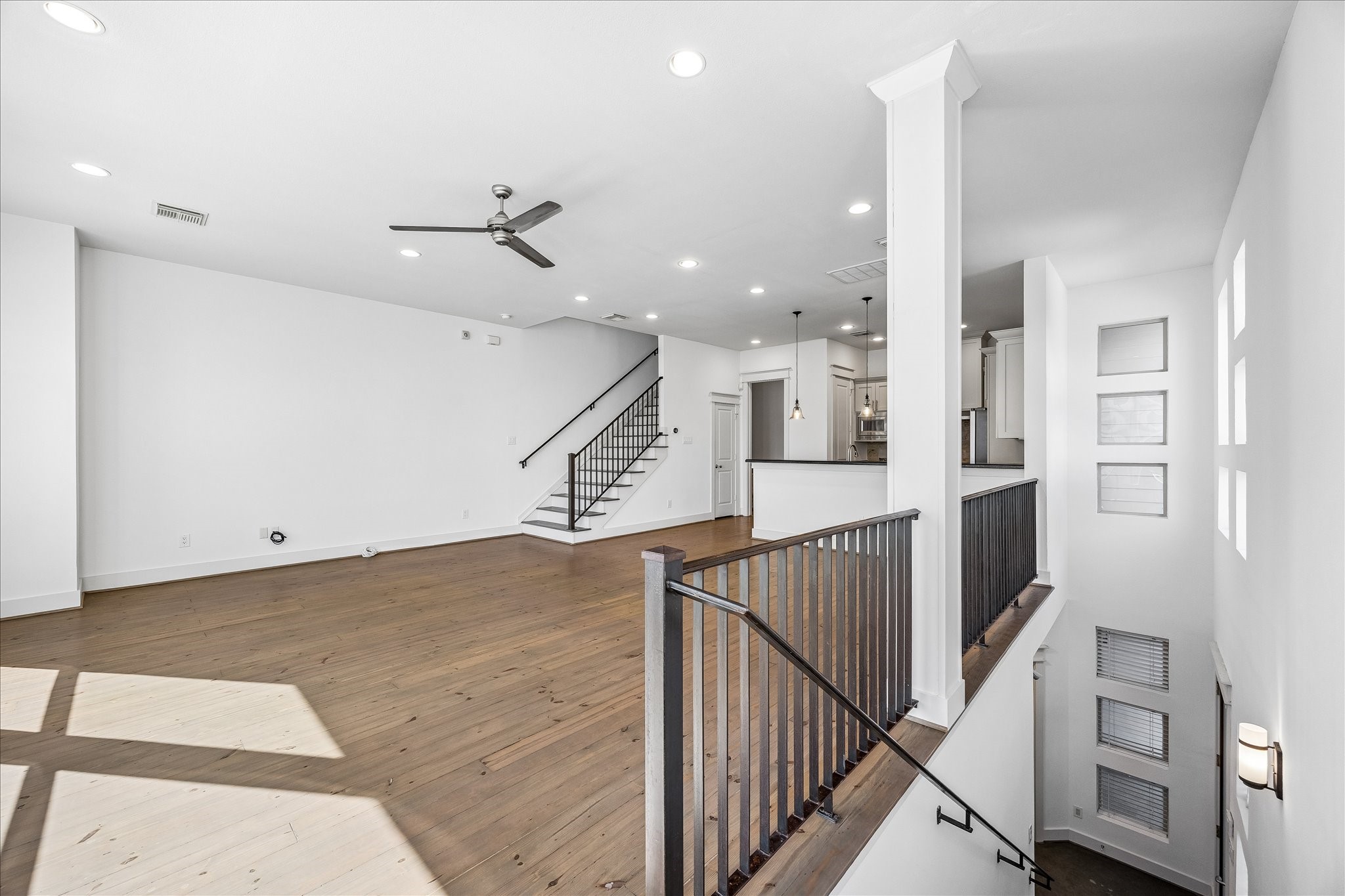 Ascend the stairs to the second floor living area