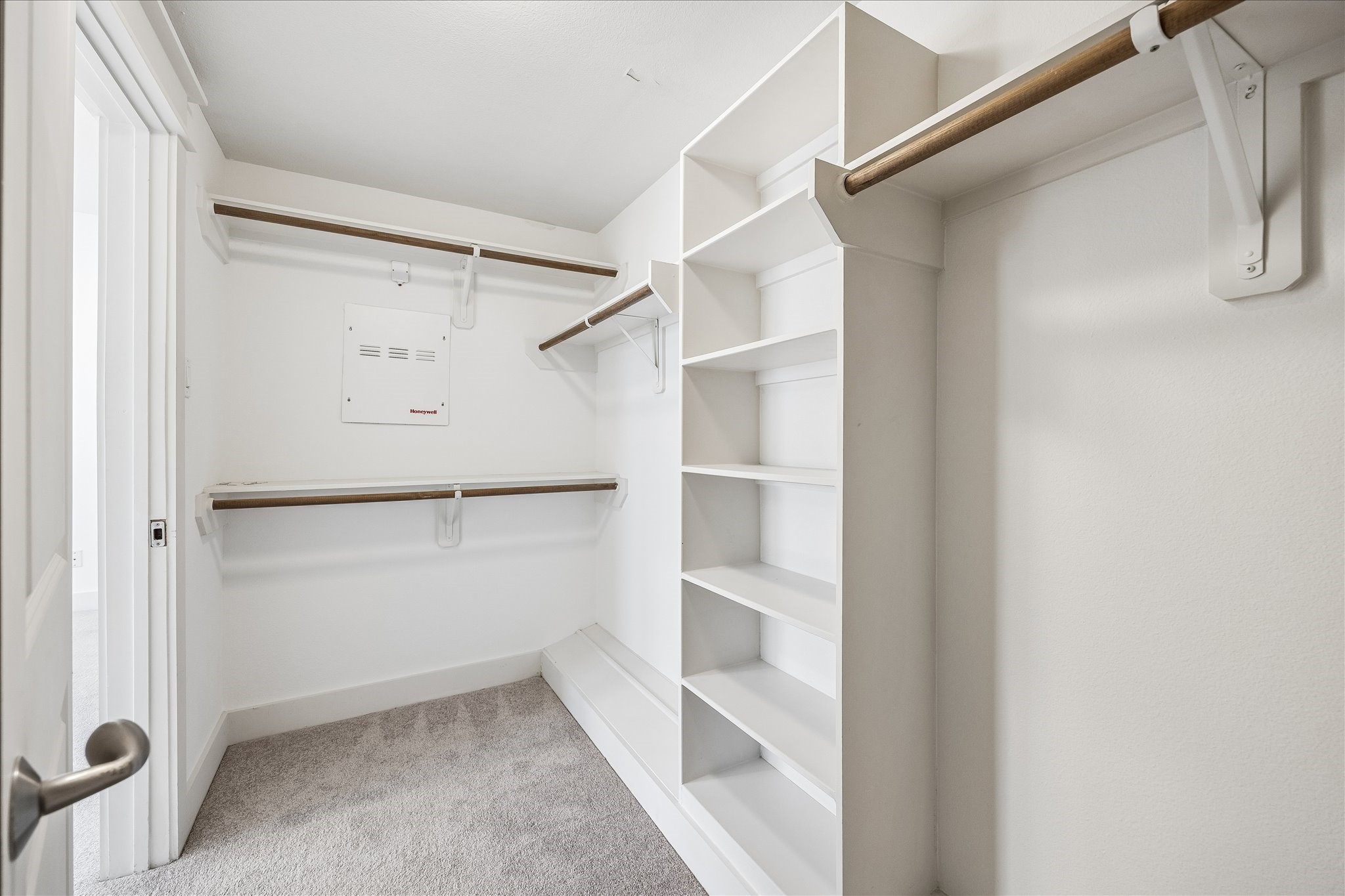 The primary bedroom has a walk-in closet