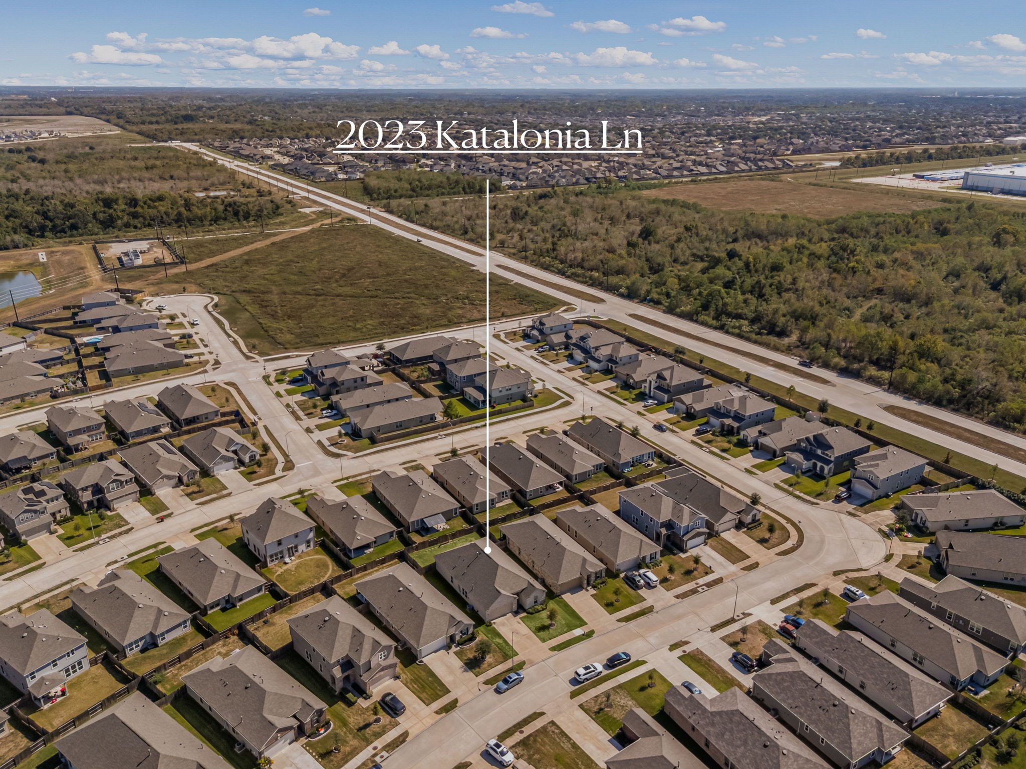 Location is everything! This bird's-eye view demonstrates the strategic position of the property, tucked away in a quiet neighborhood enclave while remaining just moments from major transit corridors. The vast surrounding greenery and planned community layout offer the perfect blend of suburban tranquility and city convenience.