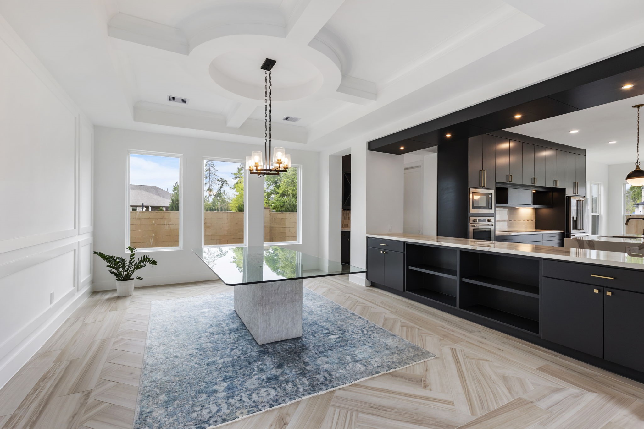 Formal dining area.