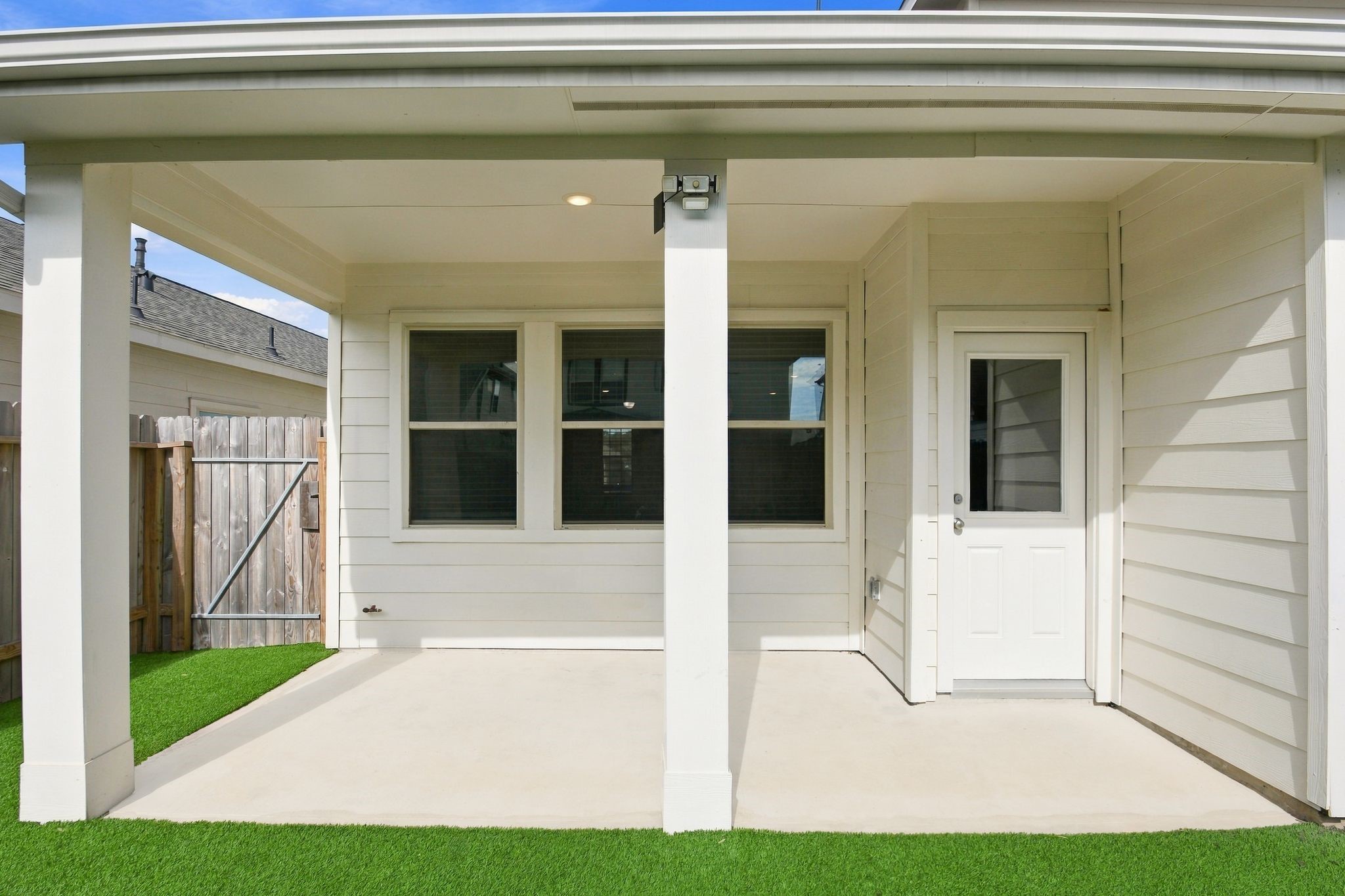 Covered back patio
