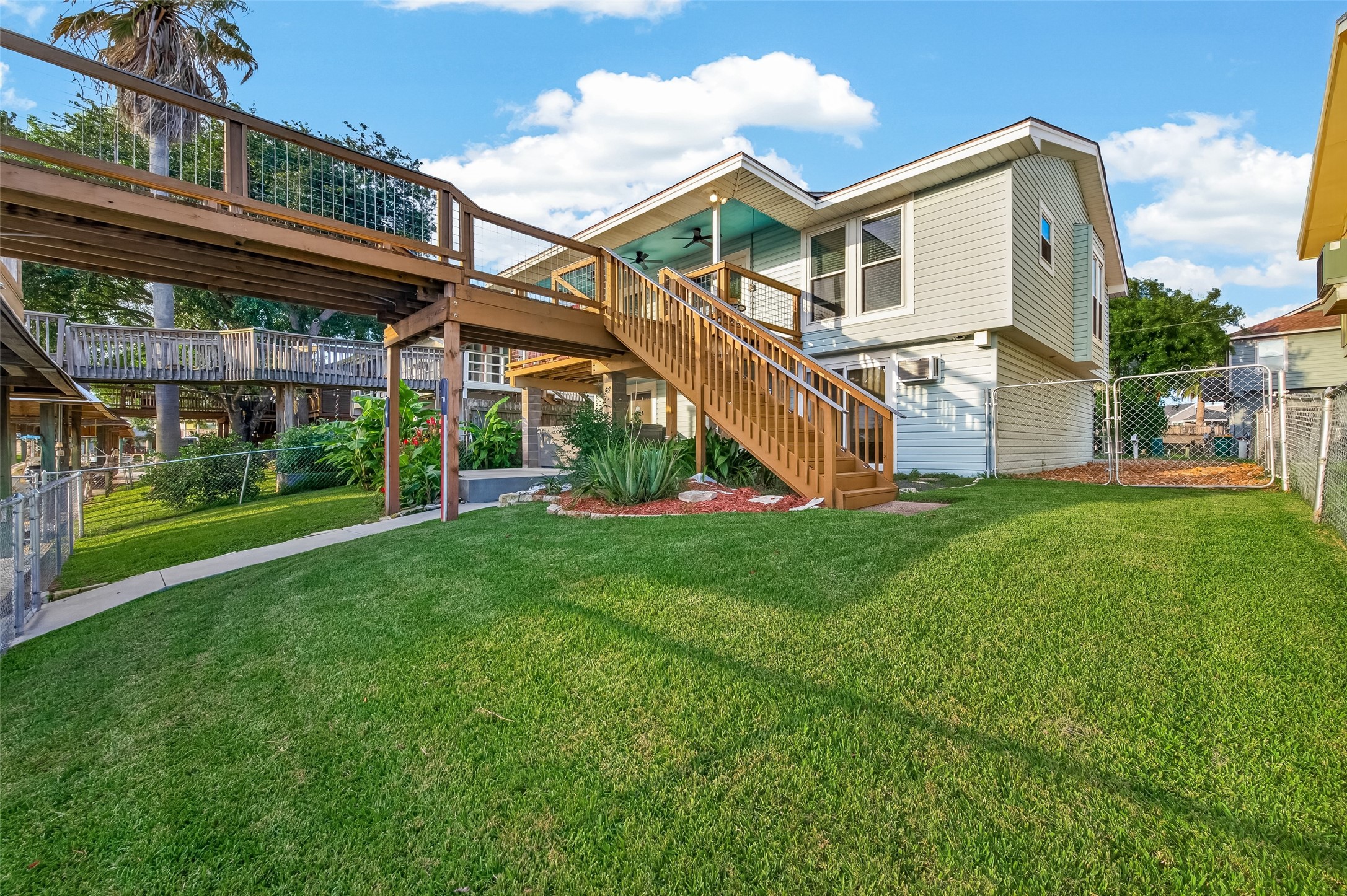 Beautifully landscaped backyard retreat!