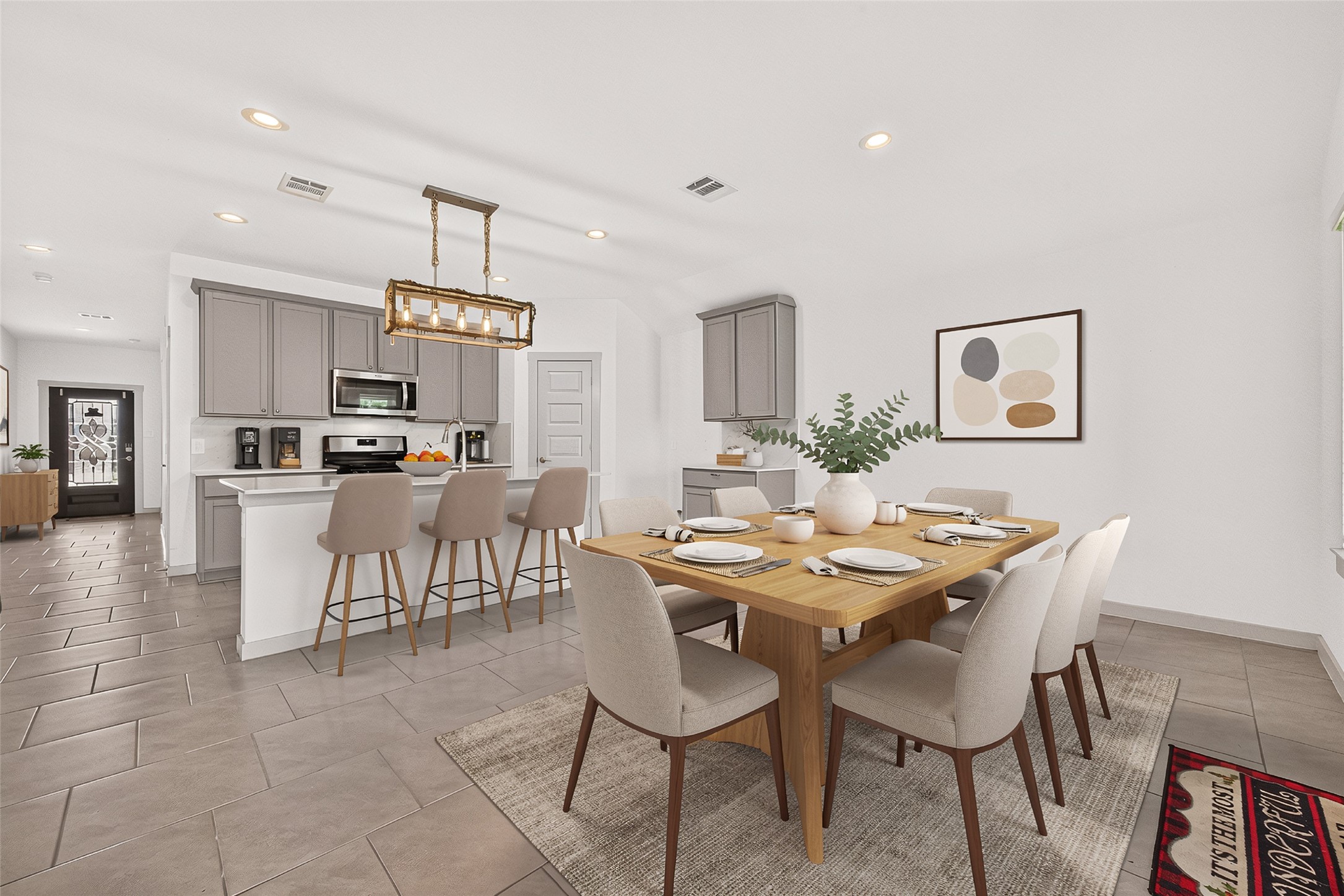 Dining area - virtual staging