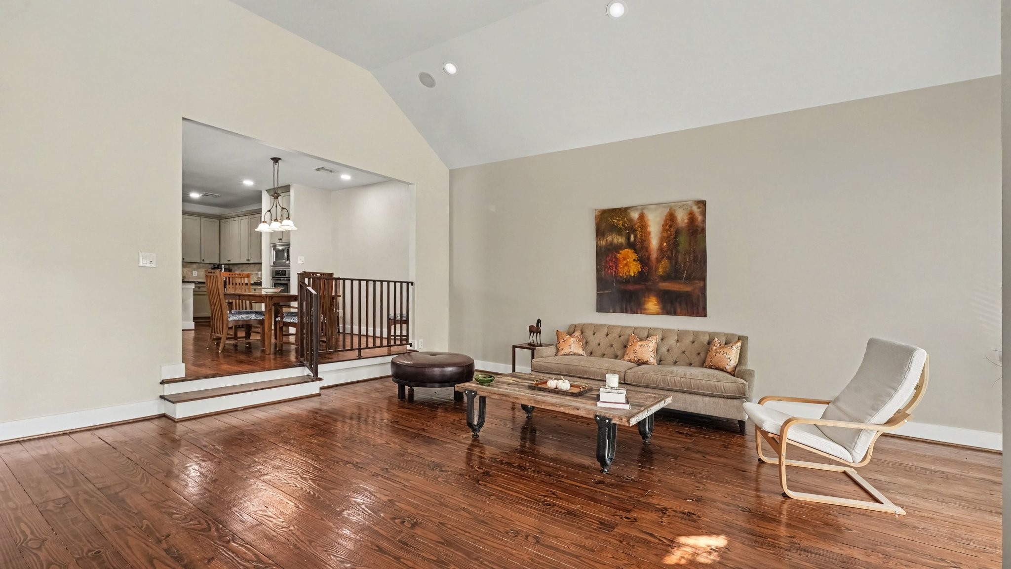 This living room has so much space and a light and airy feel.