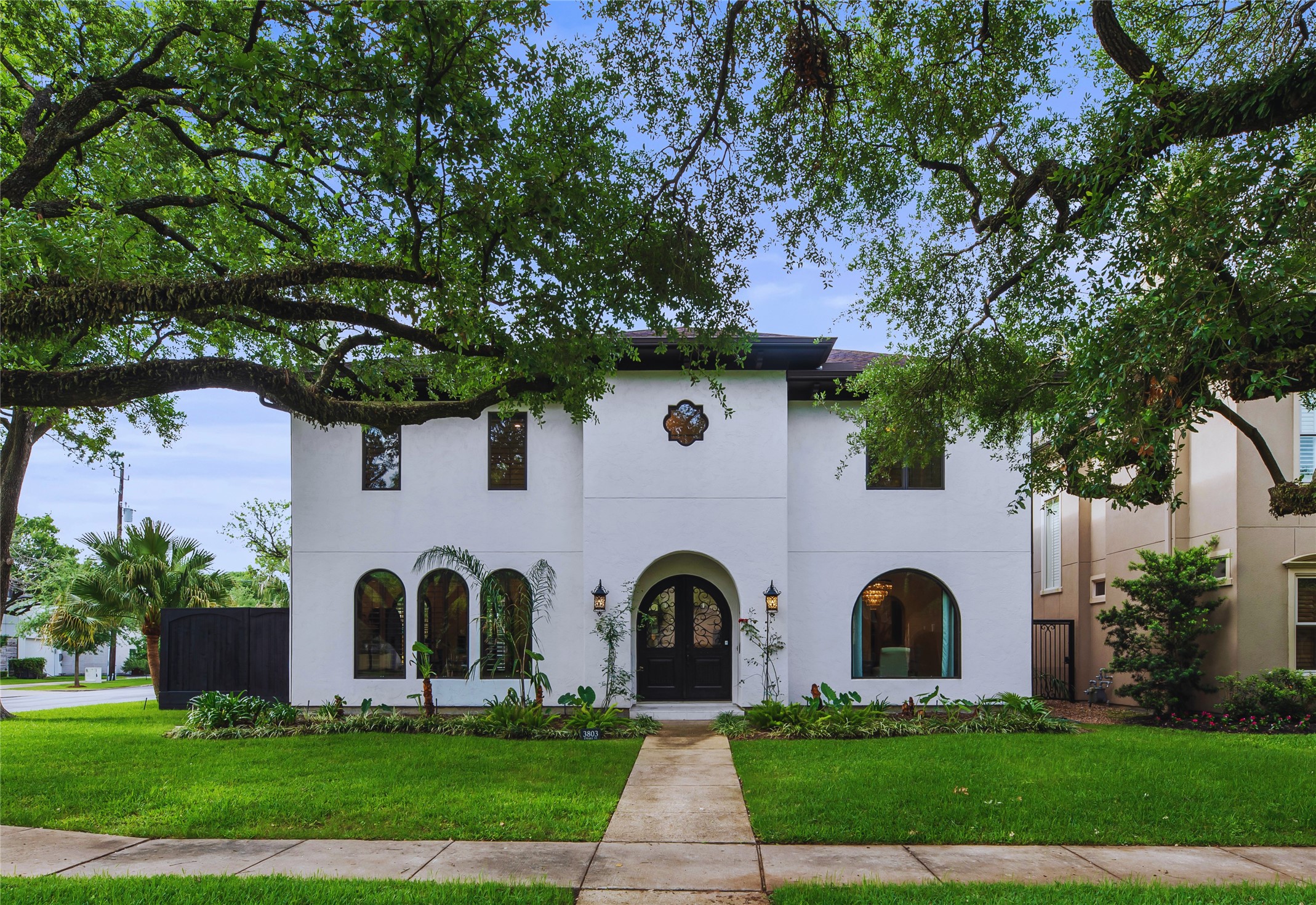 Welcome to 3803 Drake St, a custom stucco masterpiece on a sprawling corner lot in Sunset Terrace. This refined estate features a secure auto driveway gate, an oversized garage, and two elegant gas fireplaces for a lifestyle of unparalleled comfort.