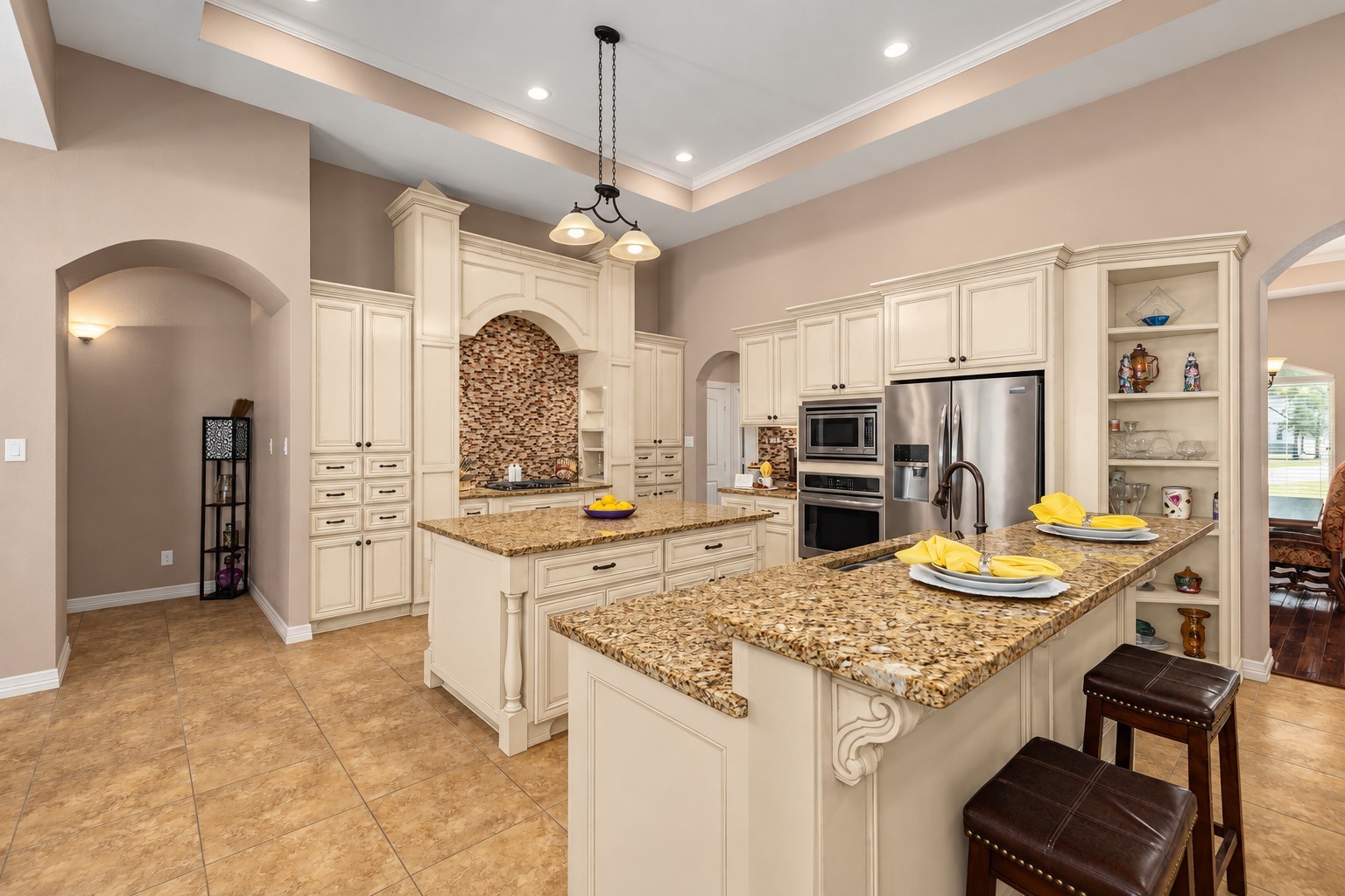 Virtually edited to show lighter cabinets